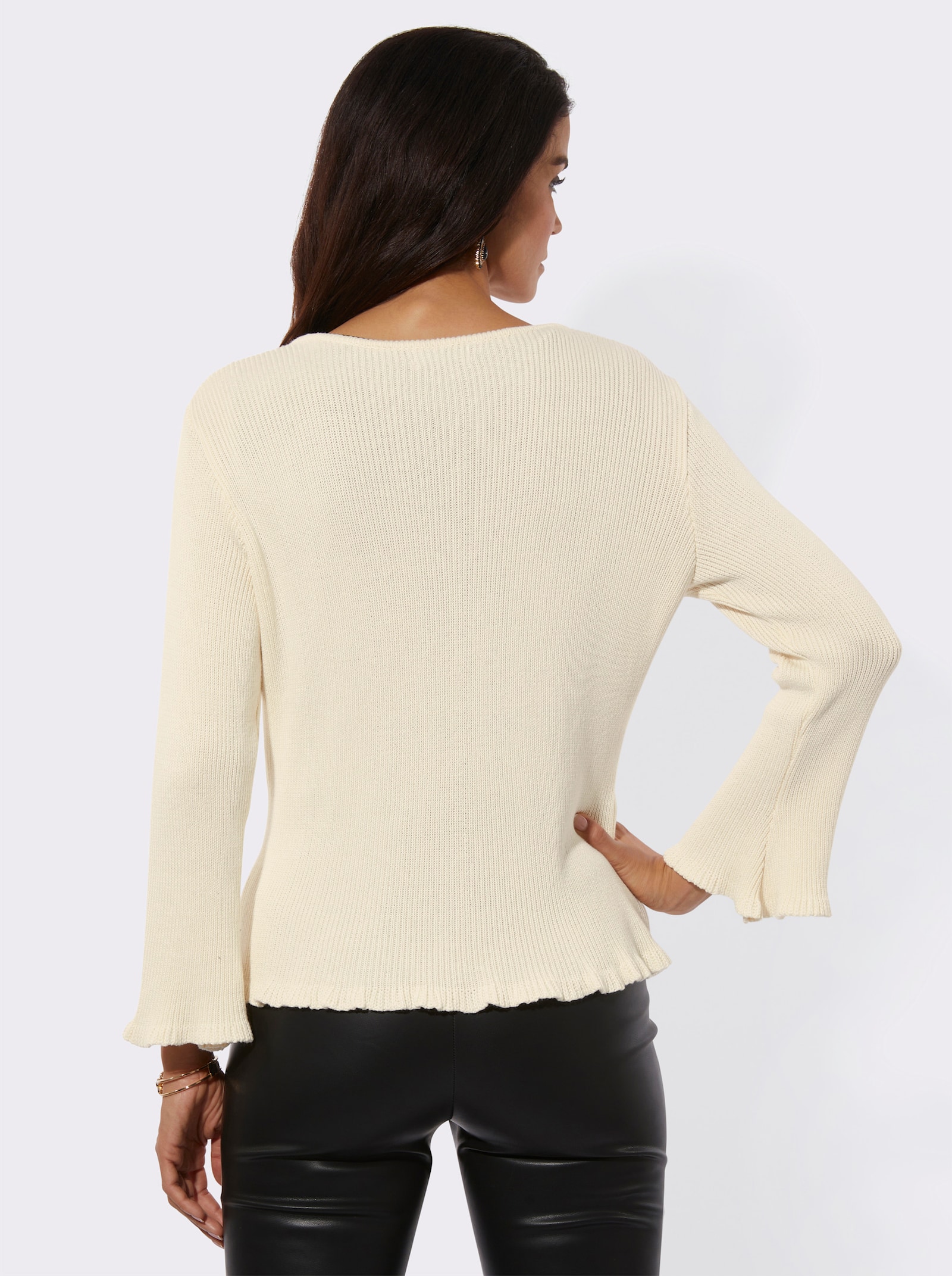 Cardigan mit Viskose - champagner