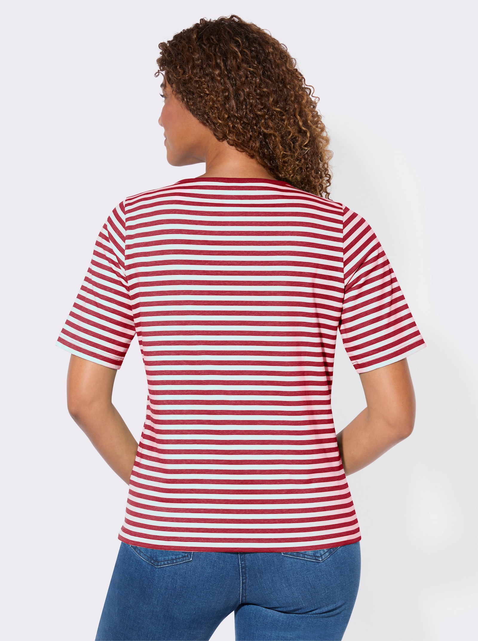 Shirt-Set mit kurzen Ärmeln - rot