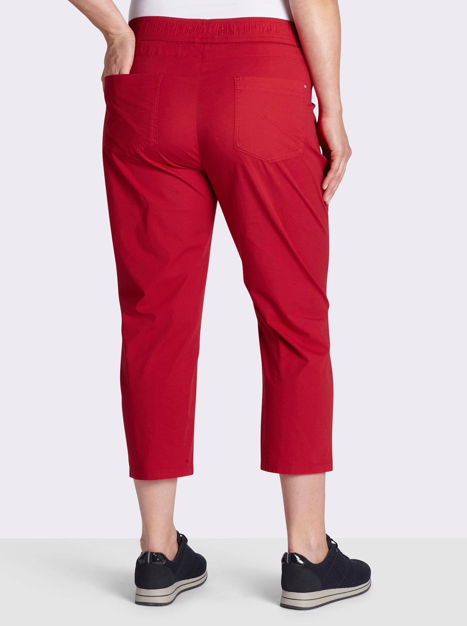 7/8-Hose mit Reißverschluss-Taschen - rot