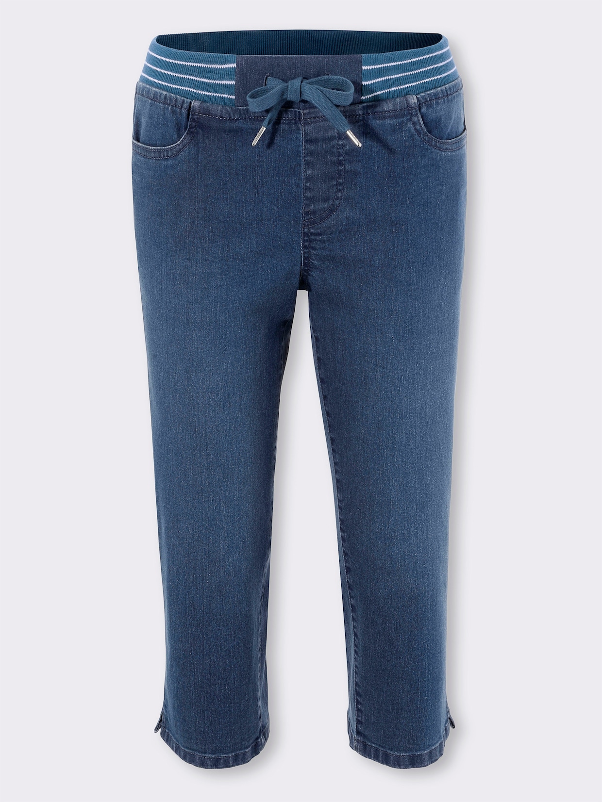 Capri-jeans - blue-stonewashed