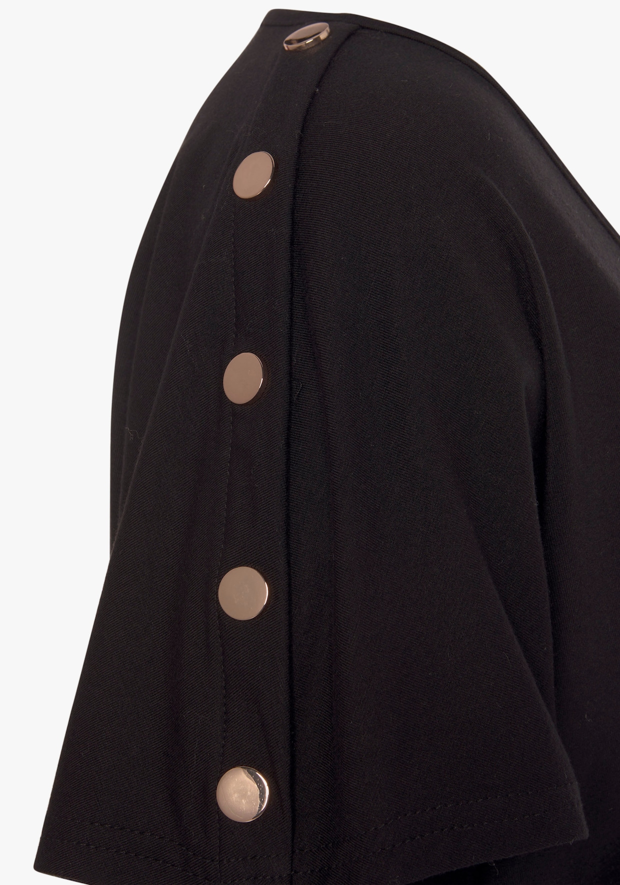 LASCANA Kurzarmshirt - schwarz