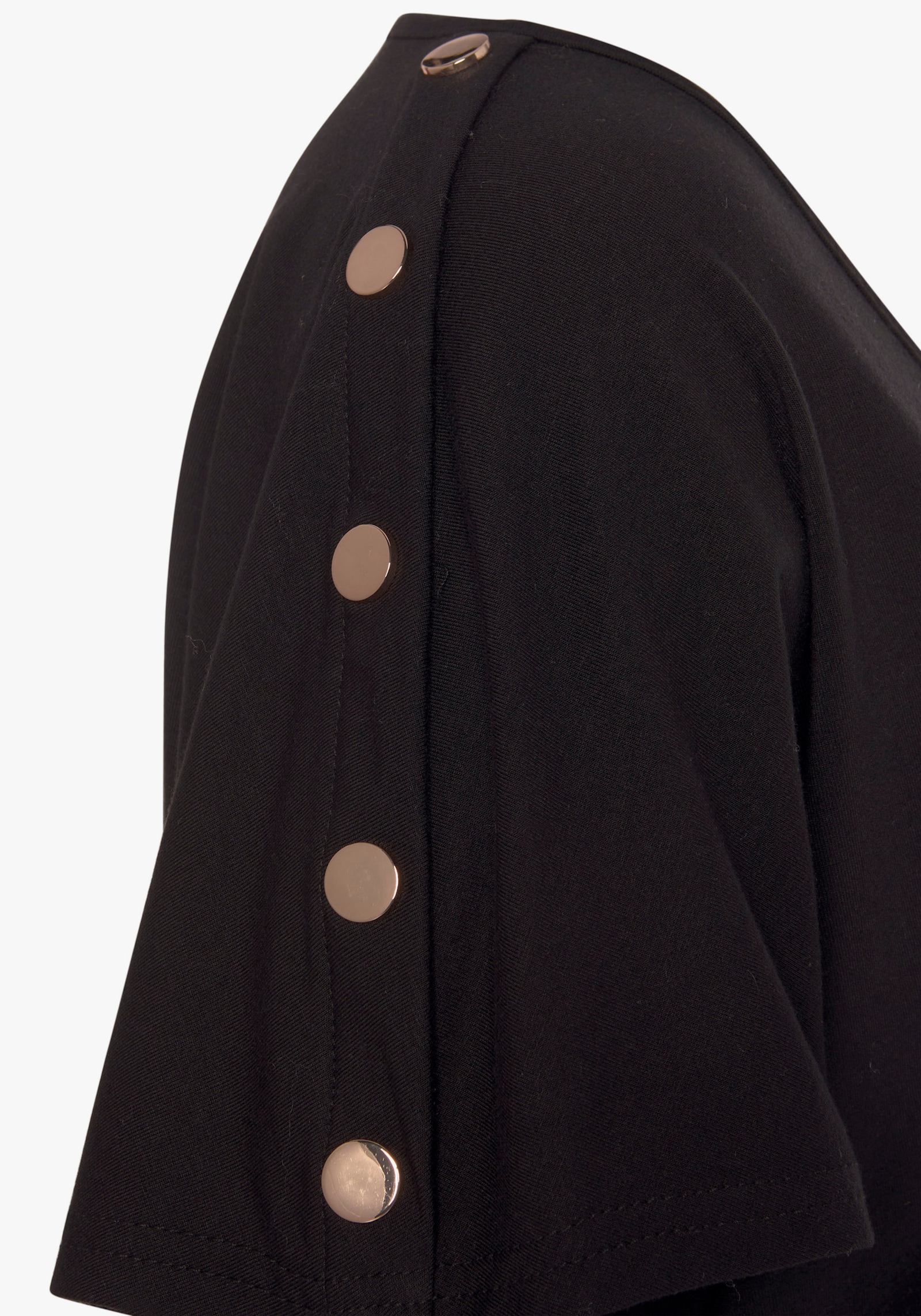 LASCANA Kurzarmshirt - schwarz