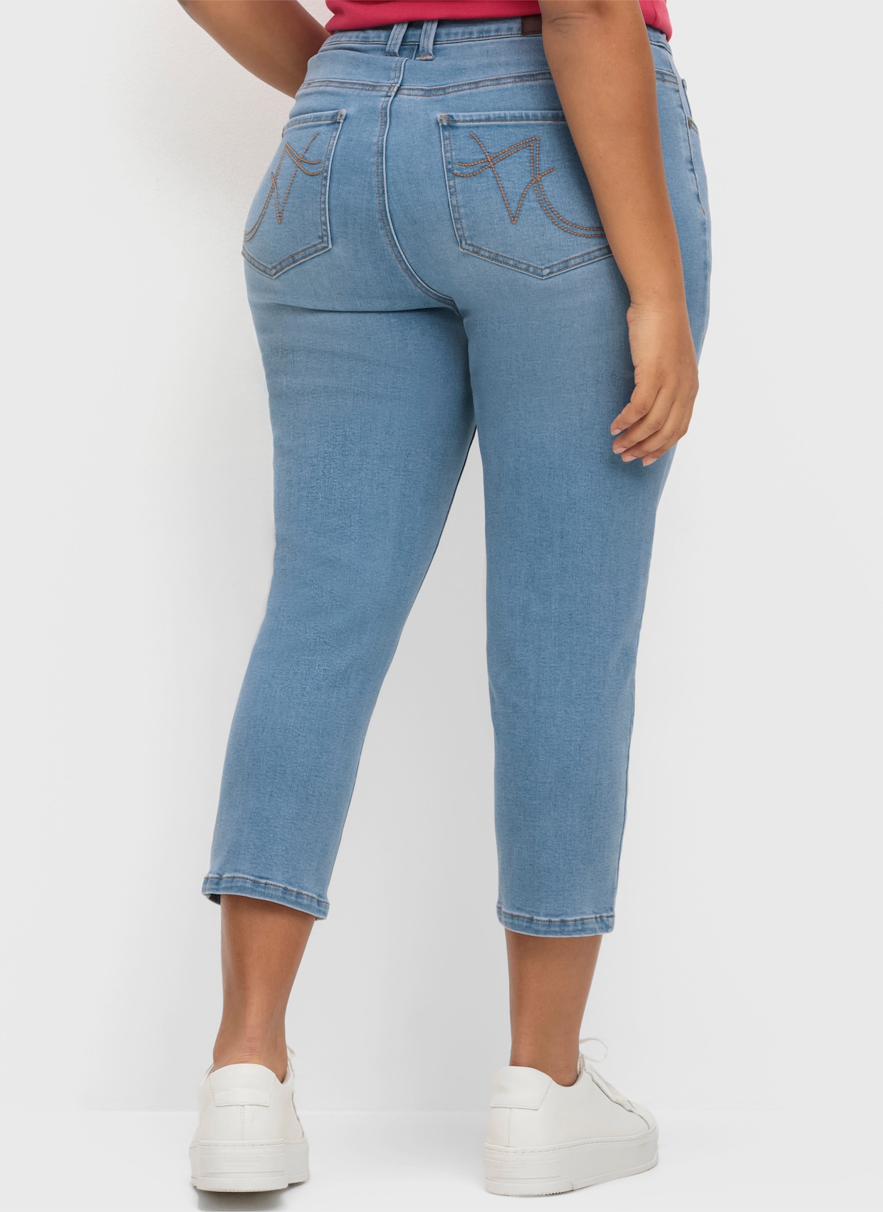 sheego 7/8-jeans - blue denim
