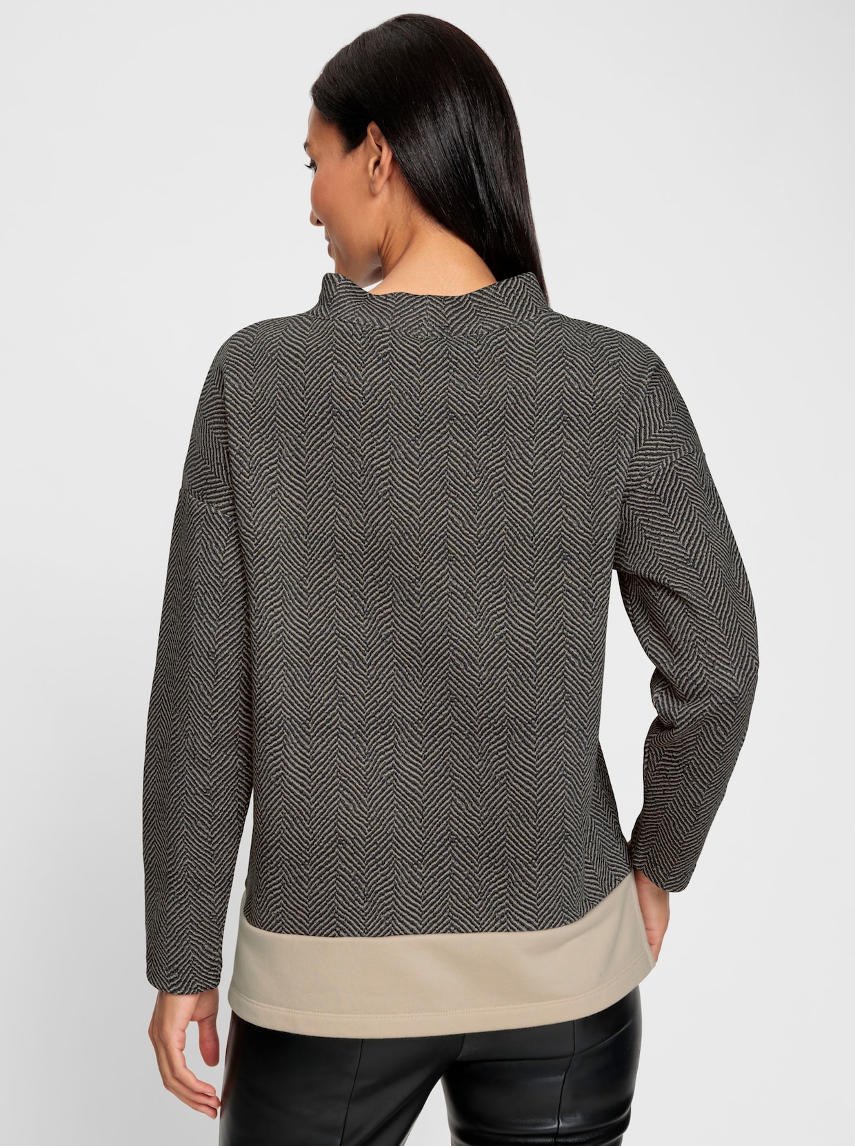 heine Sweatshirt - zand/leem/visgraat