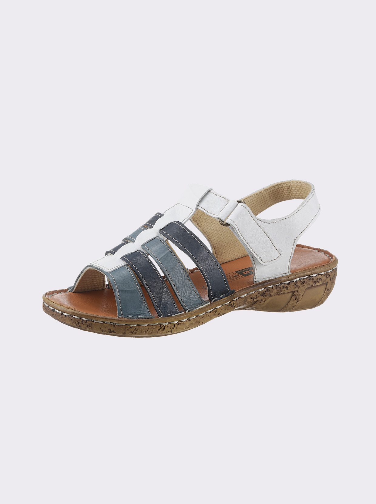 airsoft modern+ sandalen - jeansblauw/wit