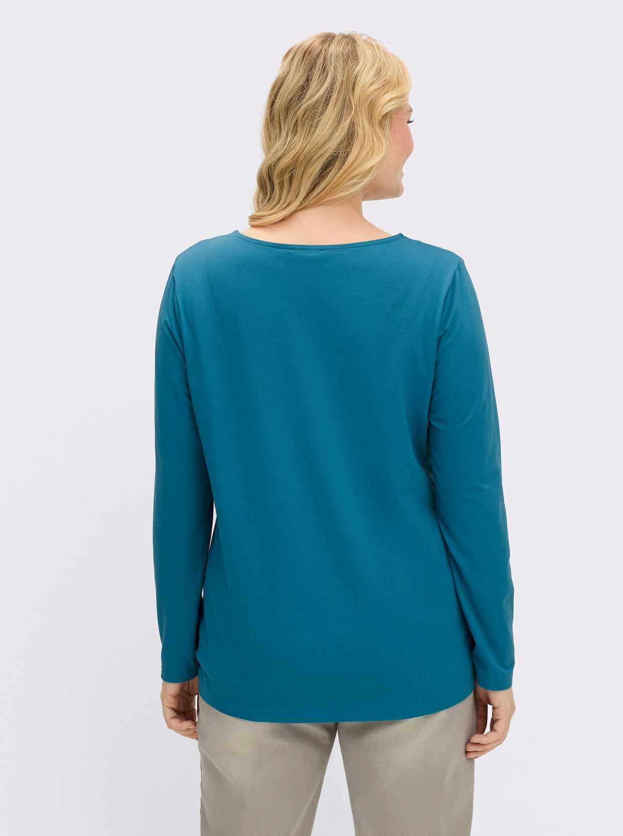sheego by Joe Browns Langarmshirt - topas
