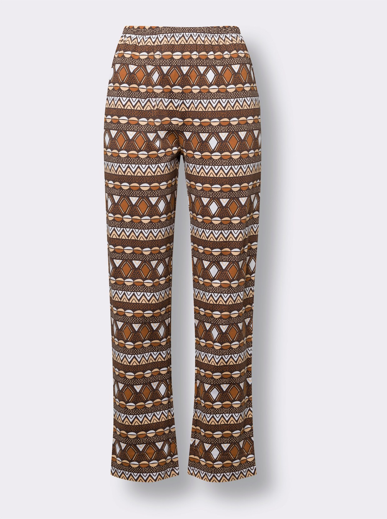 Pyjama - apricot/choco bedrukt