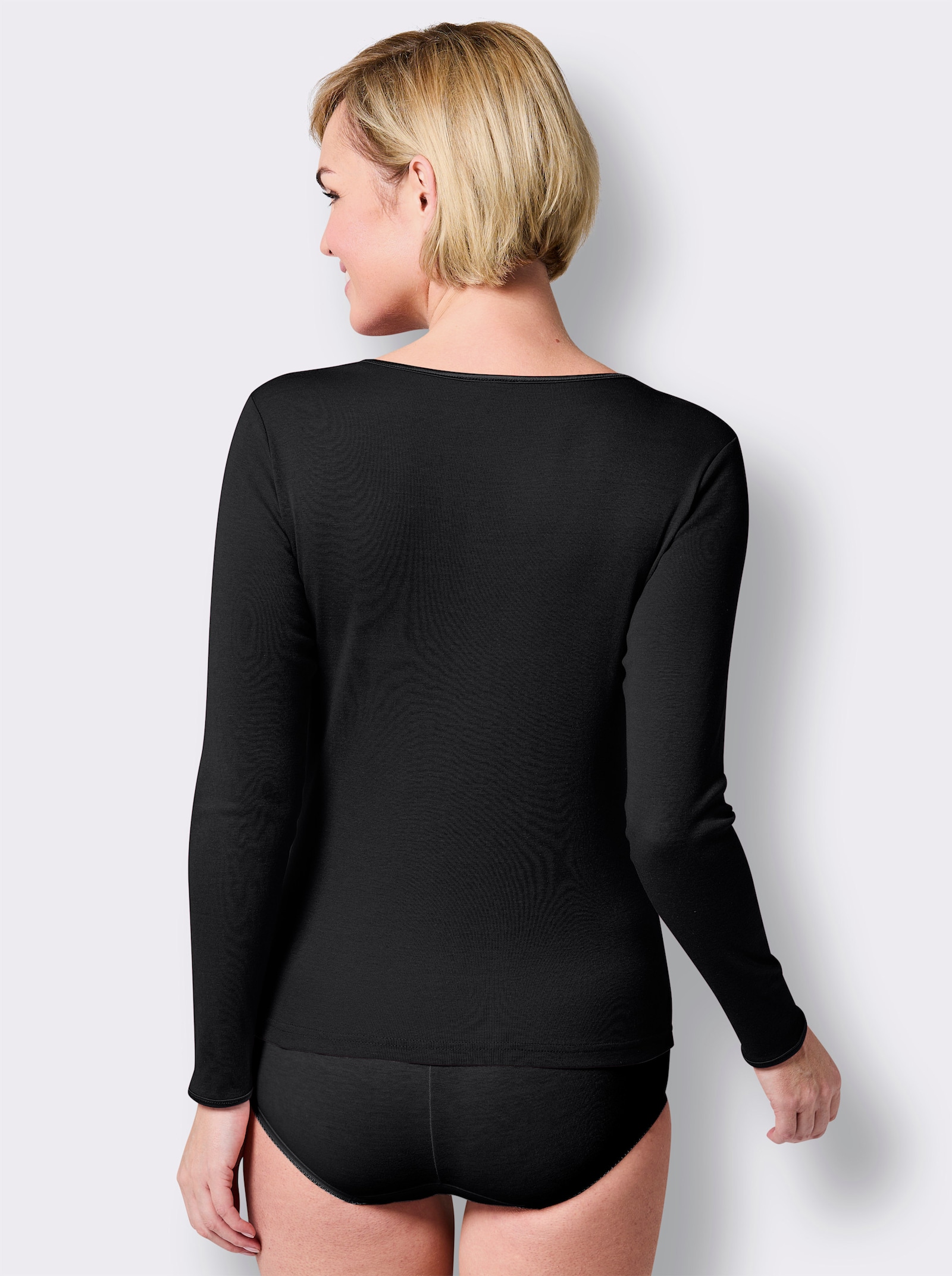 wäschepur Blazershirt - schwarz