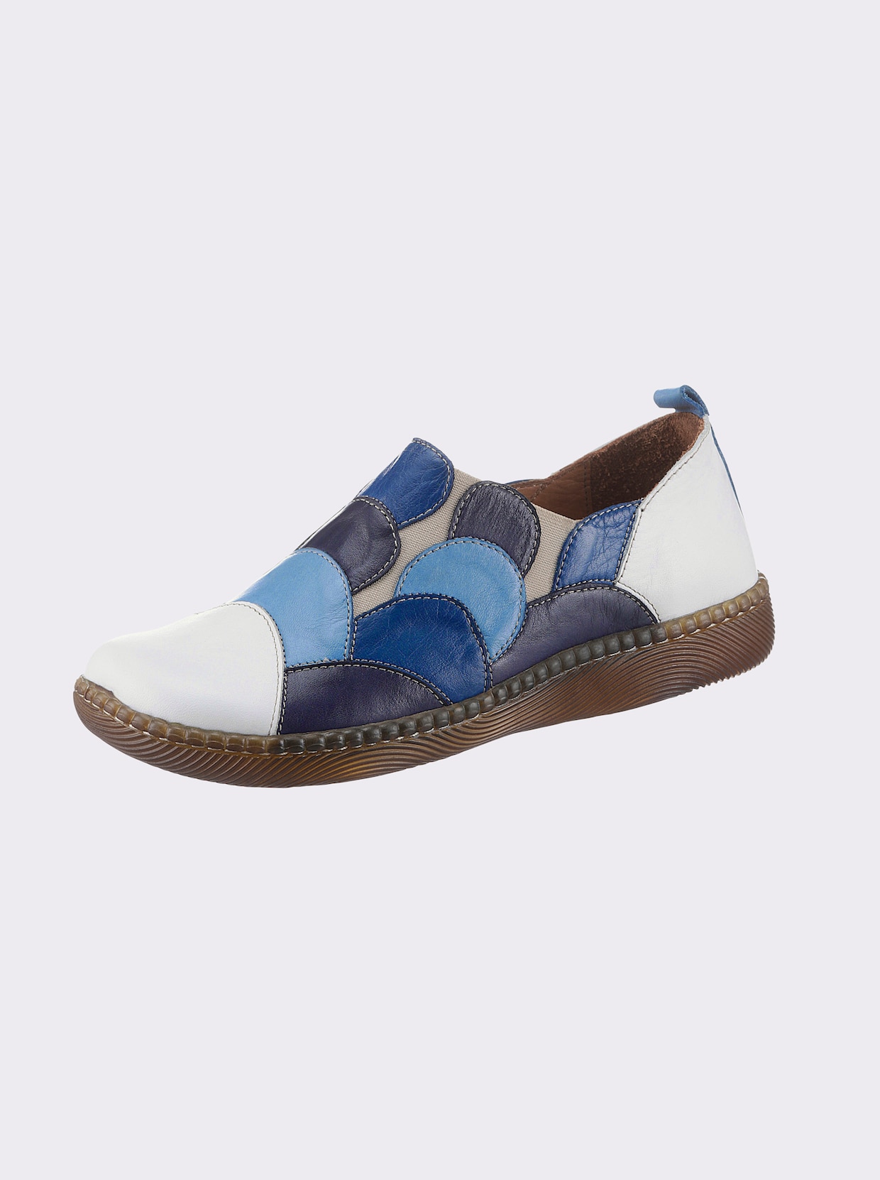 Gemini Slipper - weiß-jeansblau