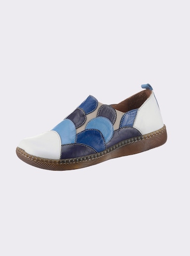 Gemini Slipper - weiß-jeansblau