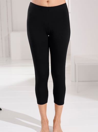 wäschepur Leggings 3/4-lang - schwarz