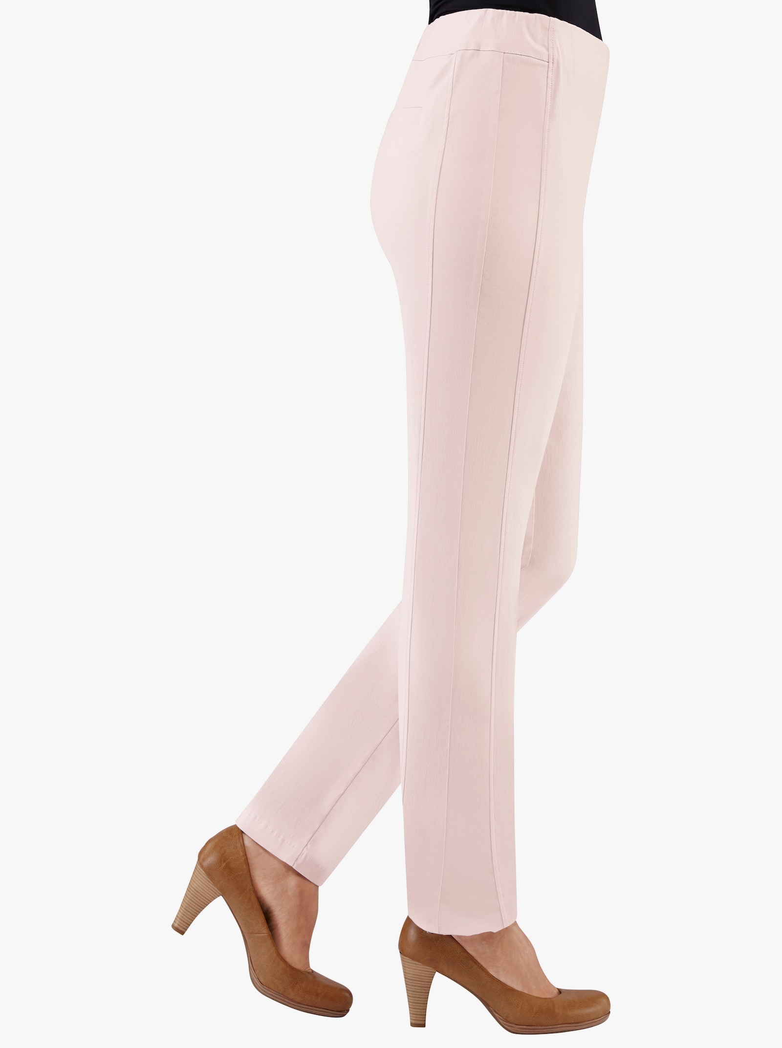 Stehmann Comfort line Hose mit Dehnbund, Viskose-Qualität - rosé