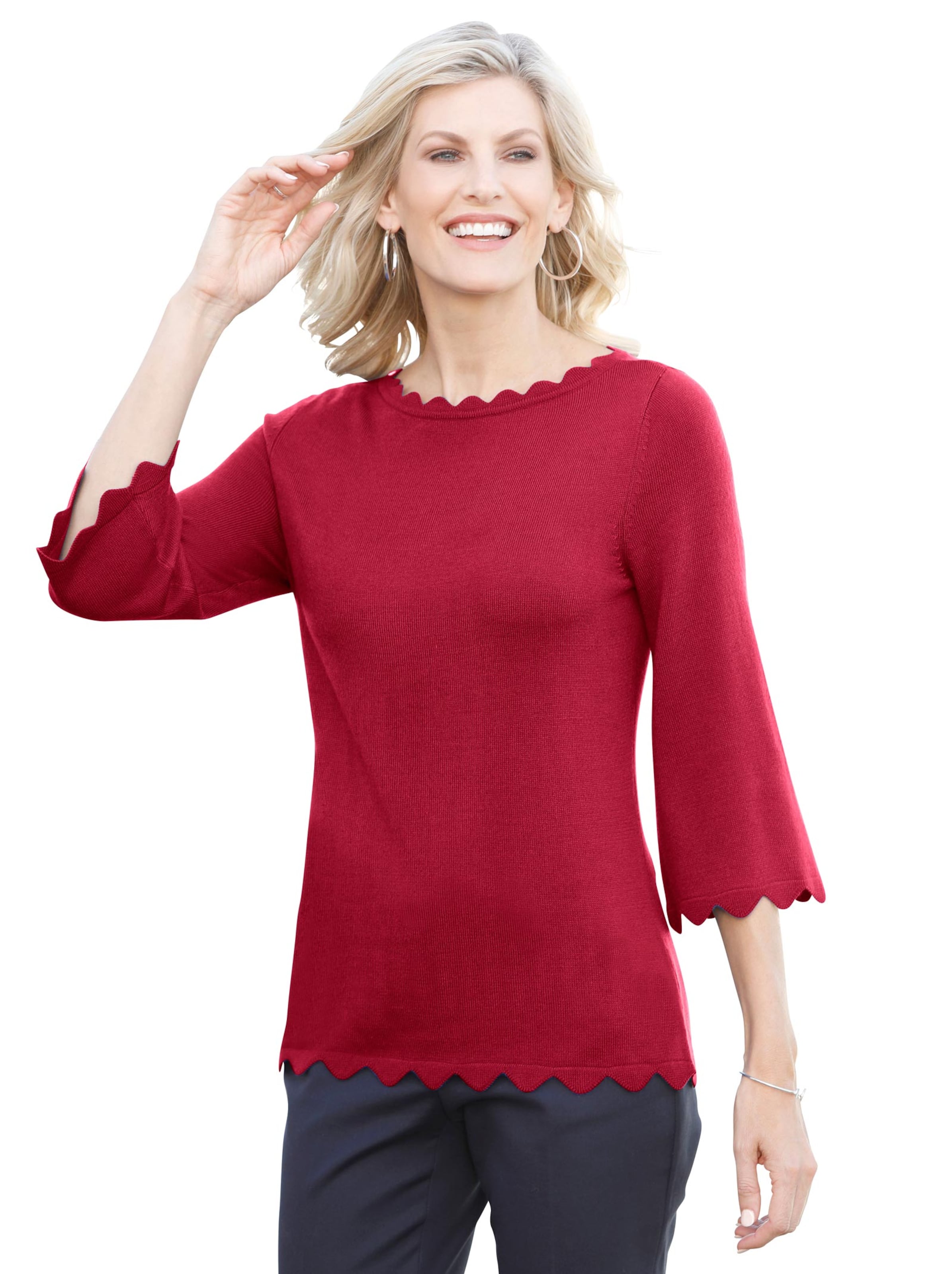 Pullover - himbeerrot