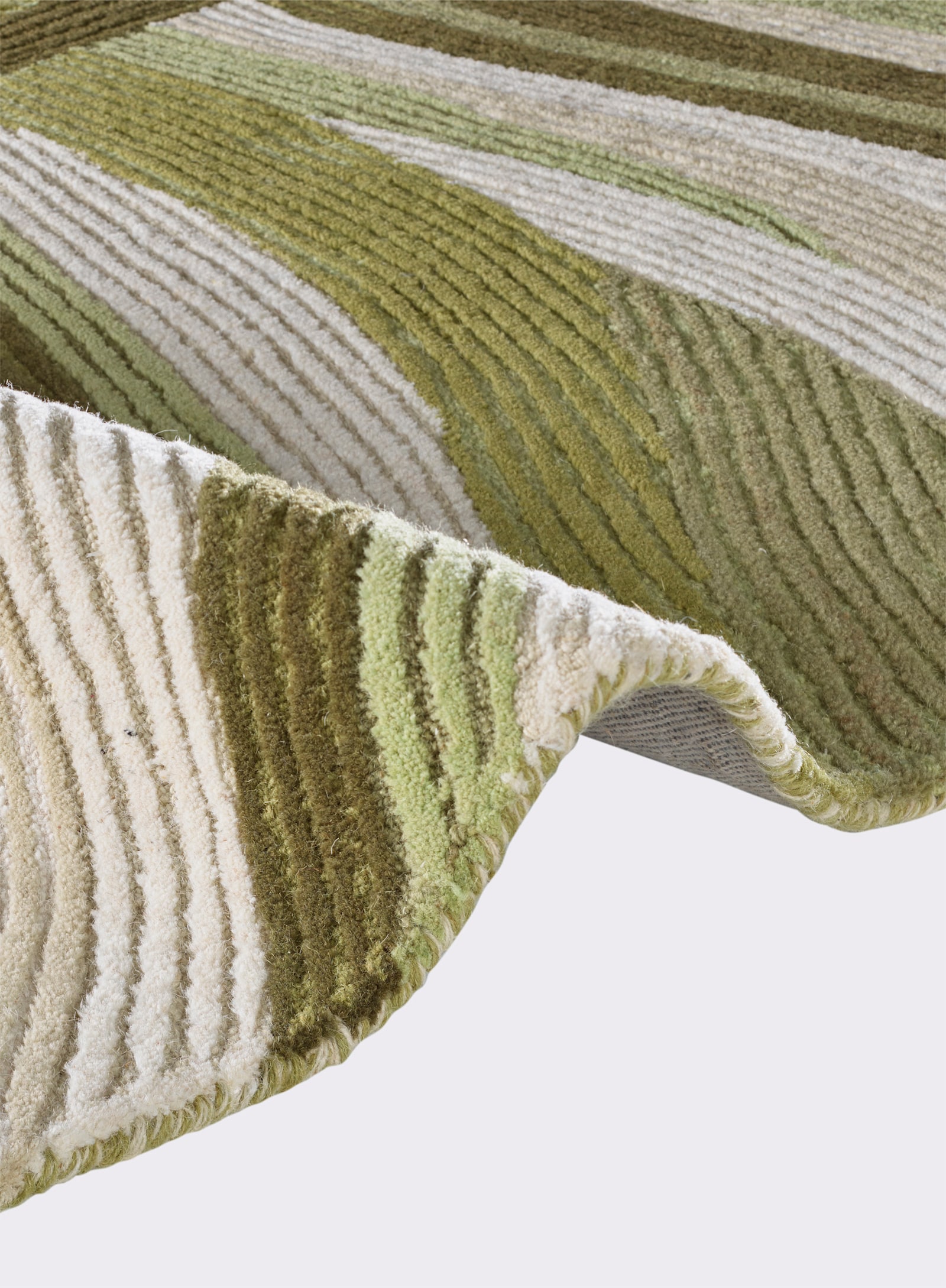 heine home Tapis - vert-écru