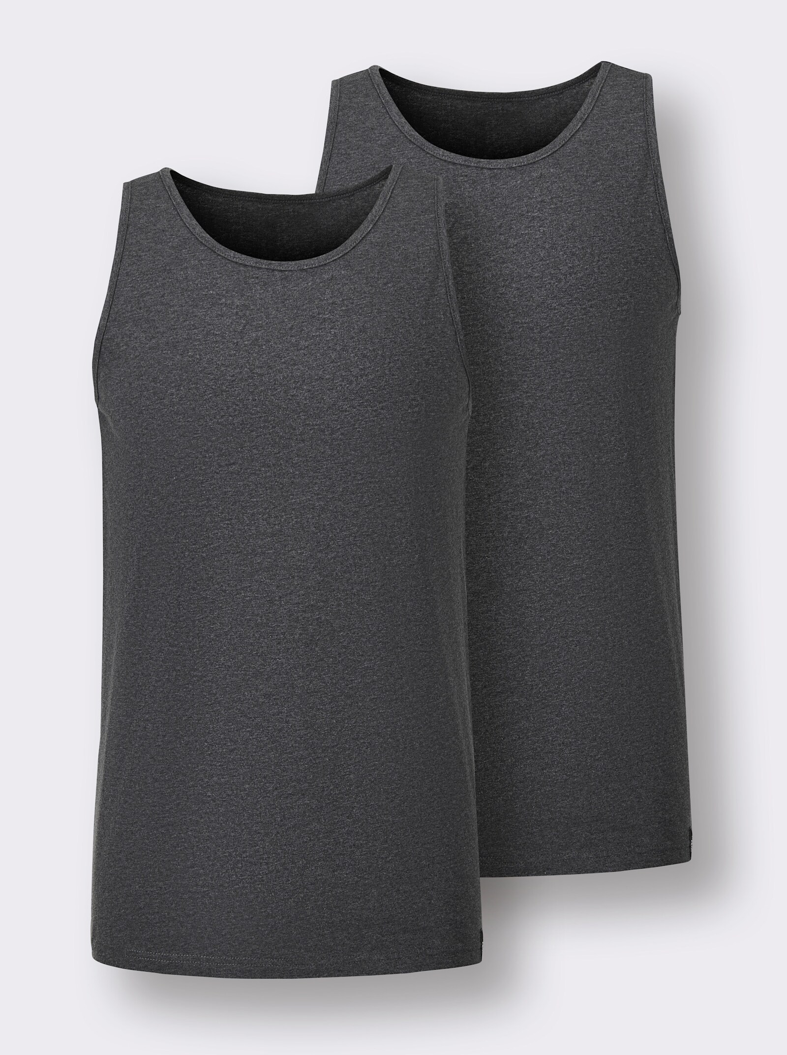 wäschepur men Unterhemd - anthrazit-meliert