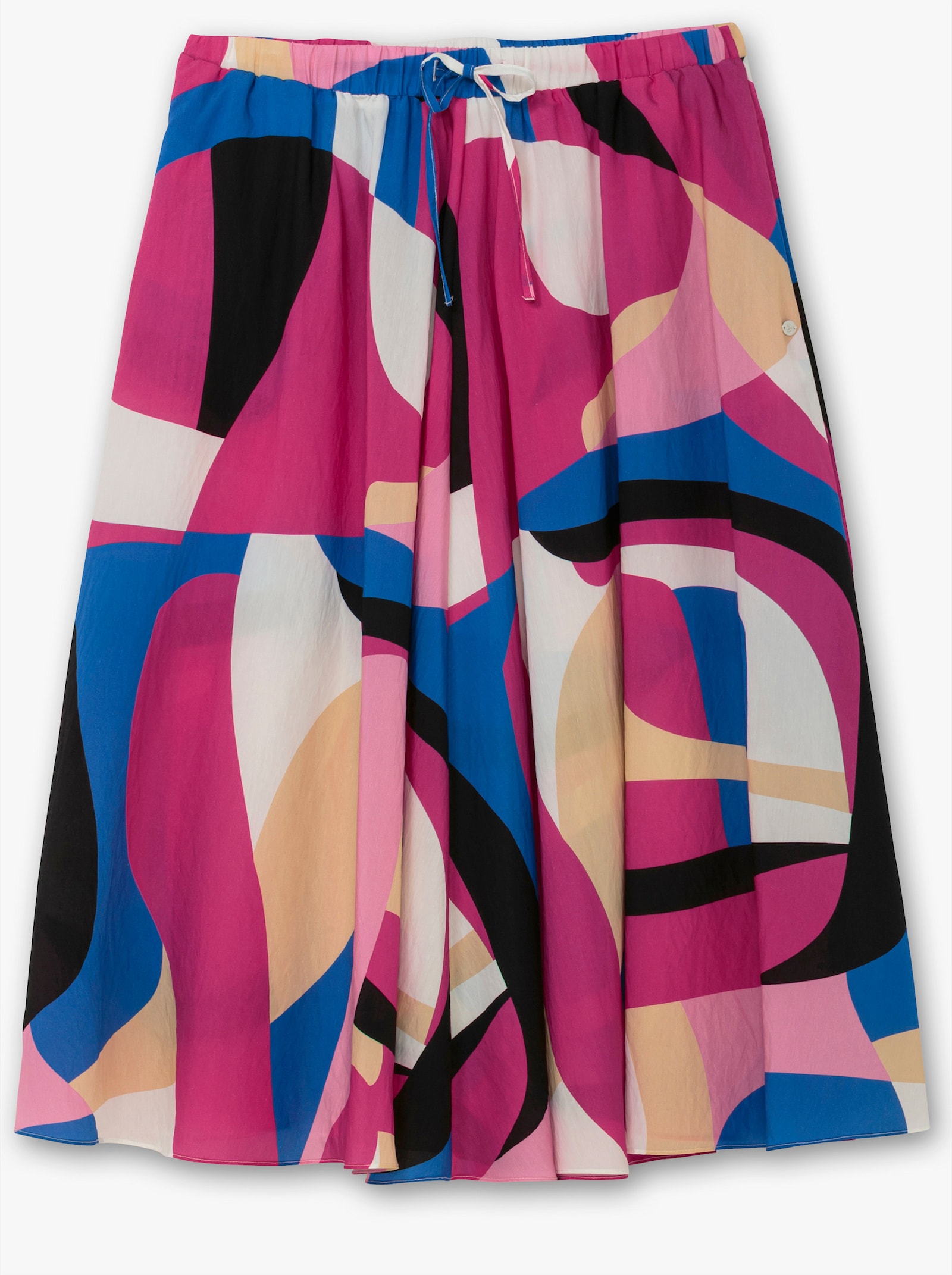 sheego Schlupfrock mit Grafikprint, in Midilänge - pink gemustert