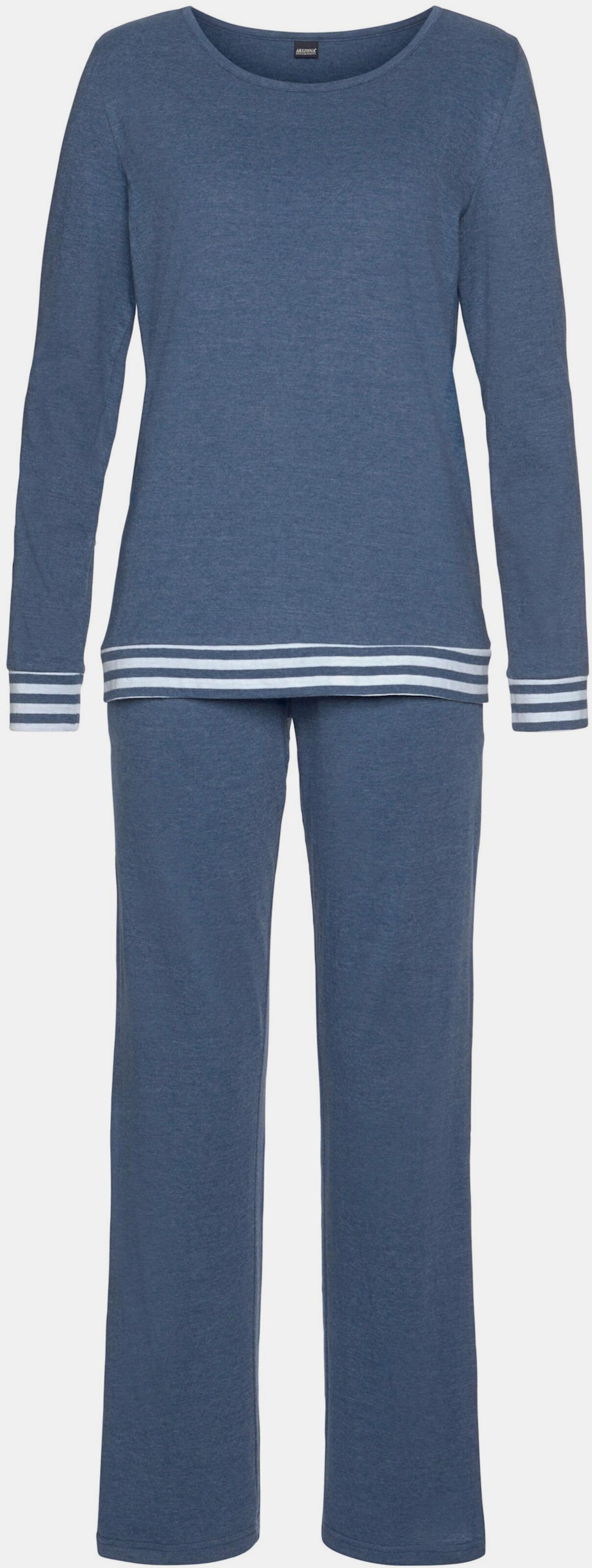 Arizona Pyjama - blau-meliert