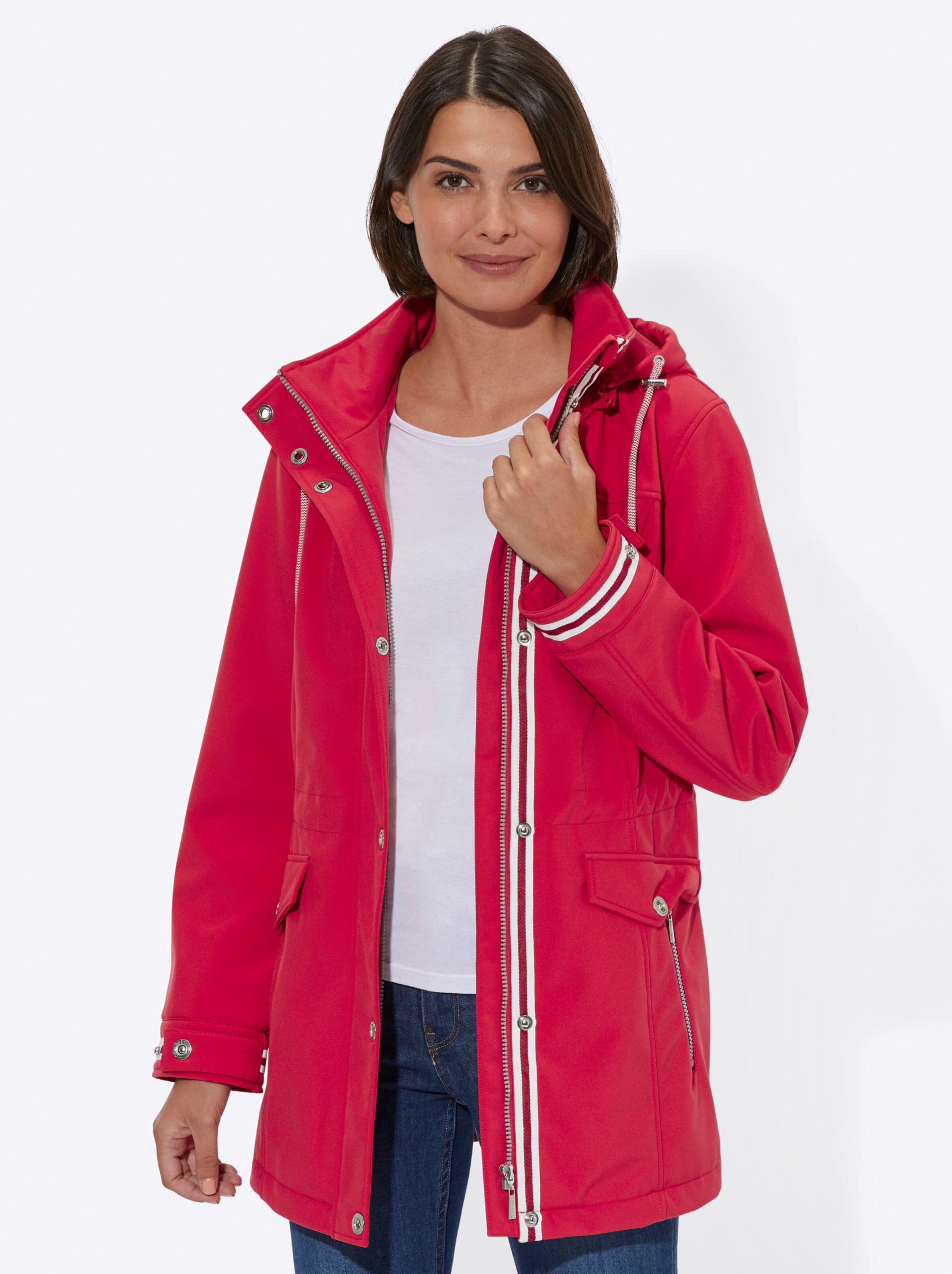 Damenmode Jacken Softshelljacke in erdbeere Damenmode Jacken Softshelljacke in erdbeere