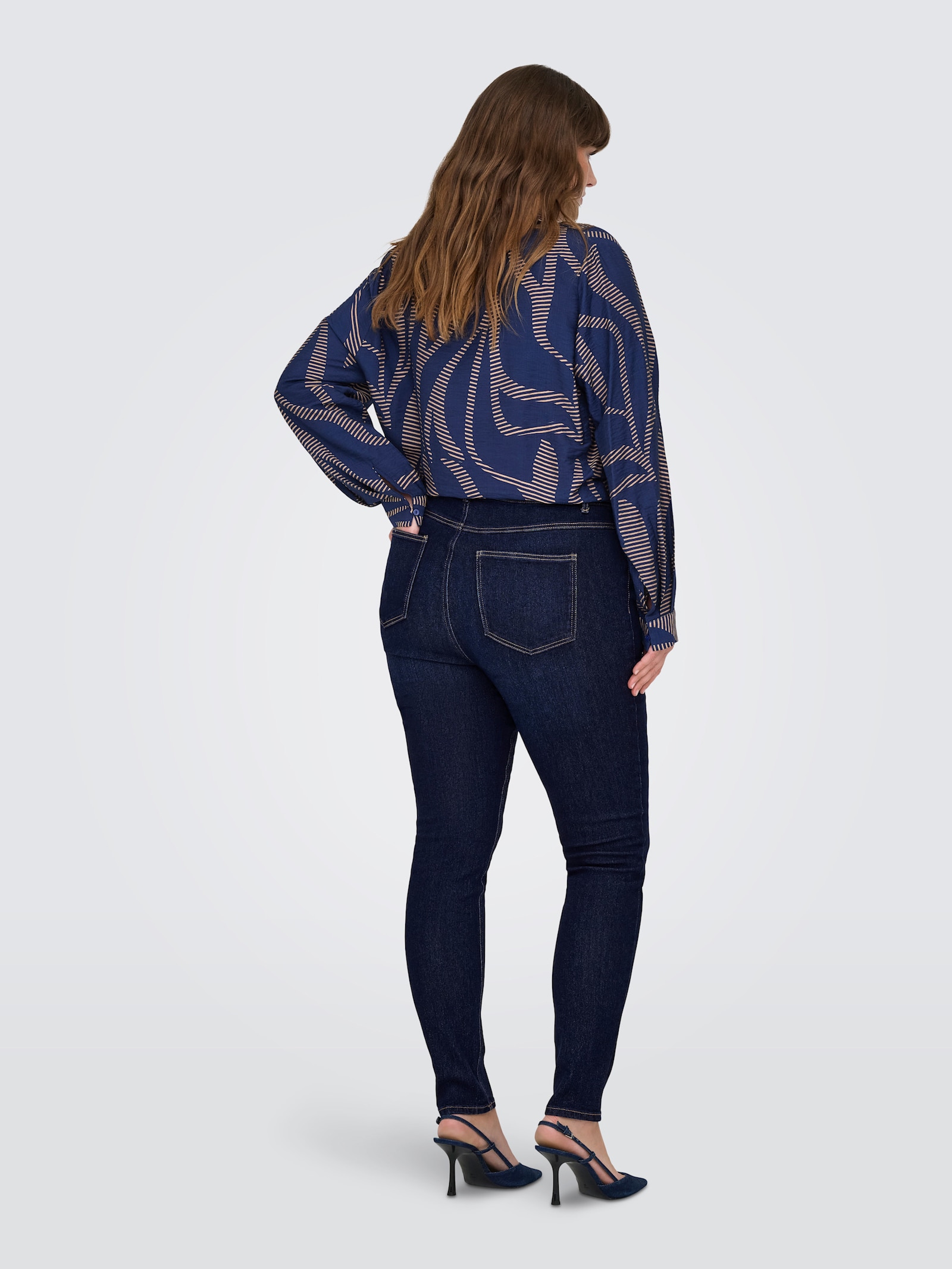 Skinny-fit-Jeans - dark blue denim