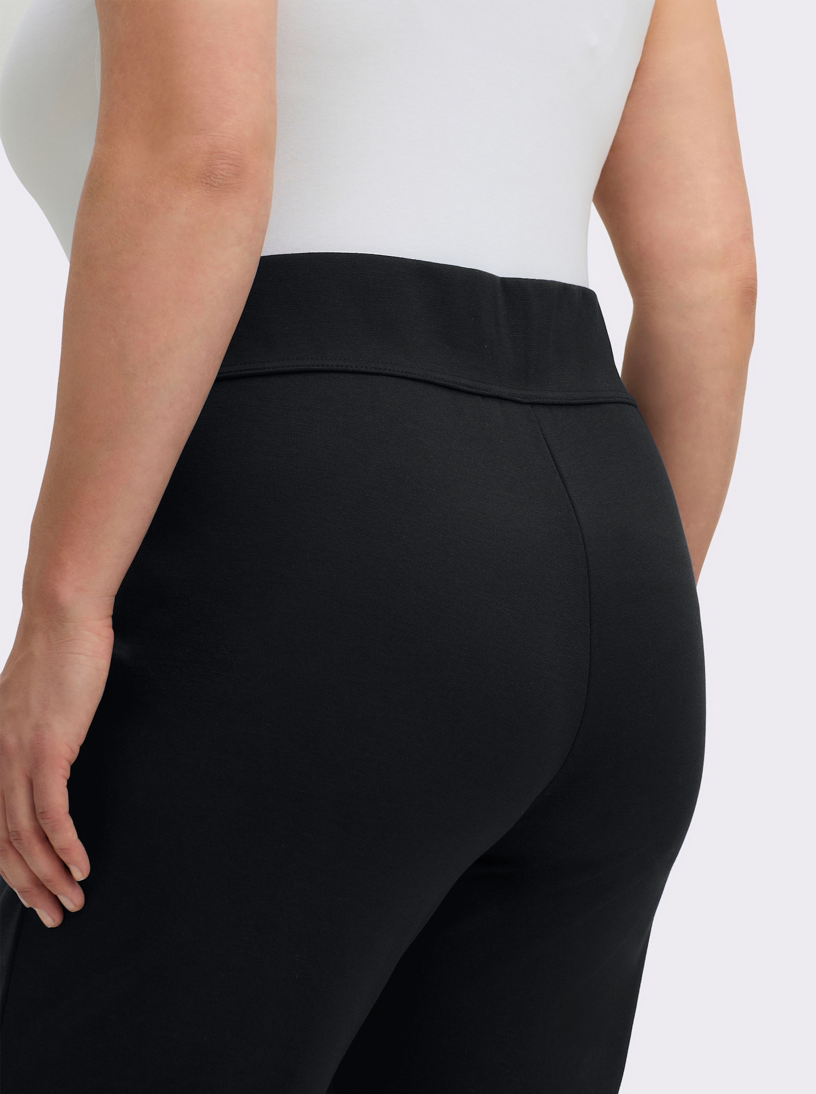 Schlupfhose in komfortabler Romanit-Qualität - schwarz