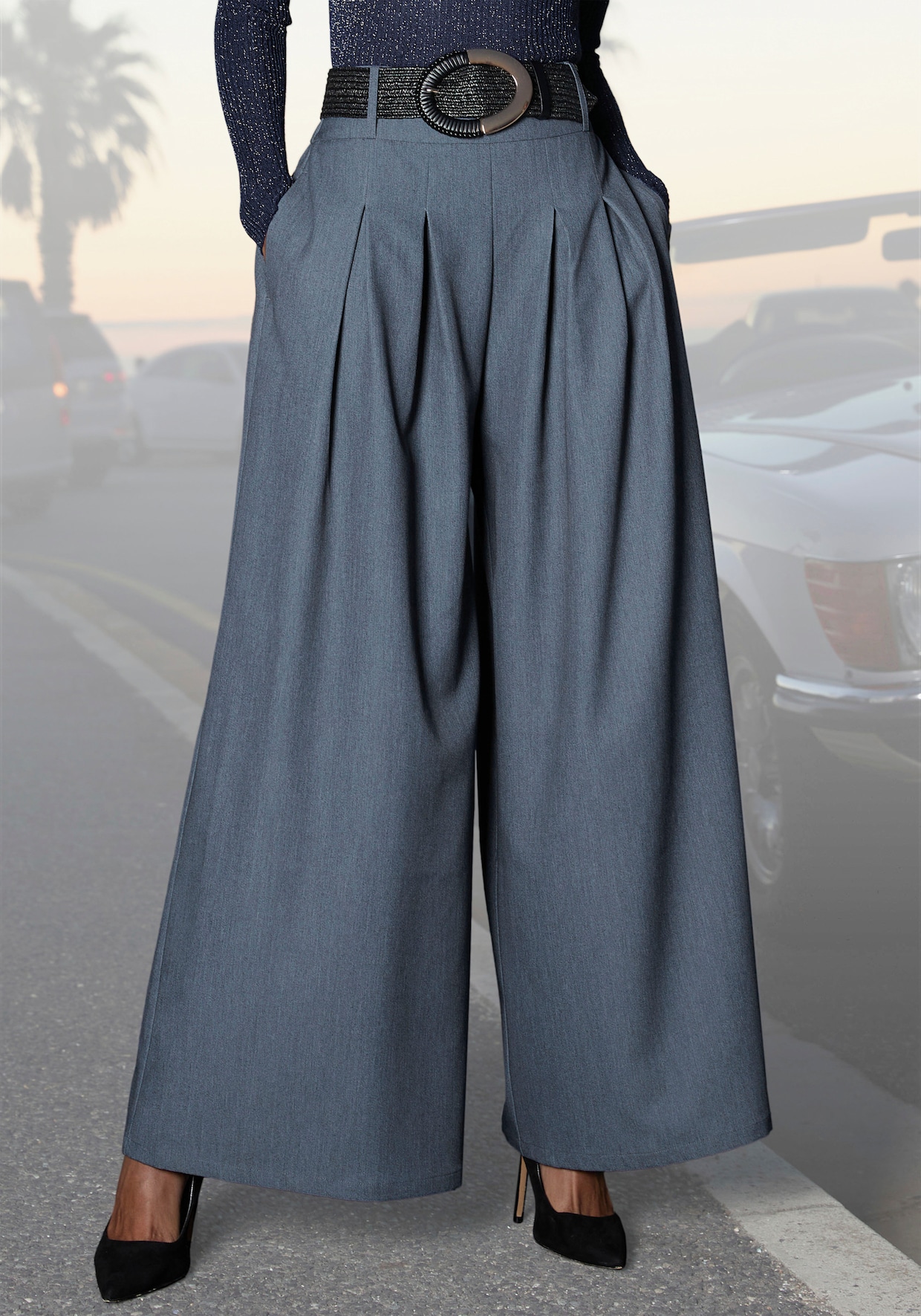 LASCANA Hosenrock - graublau