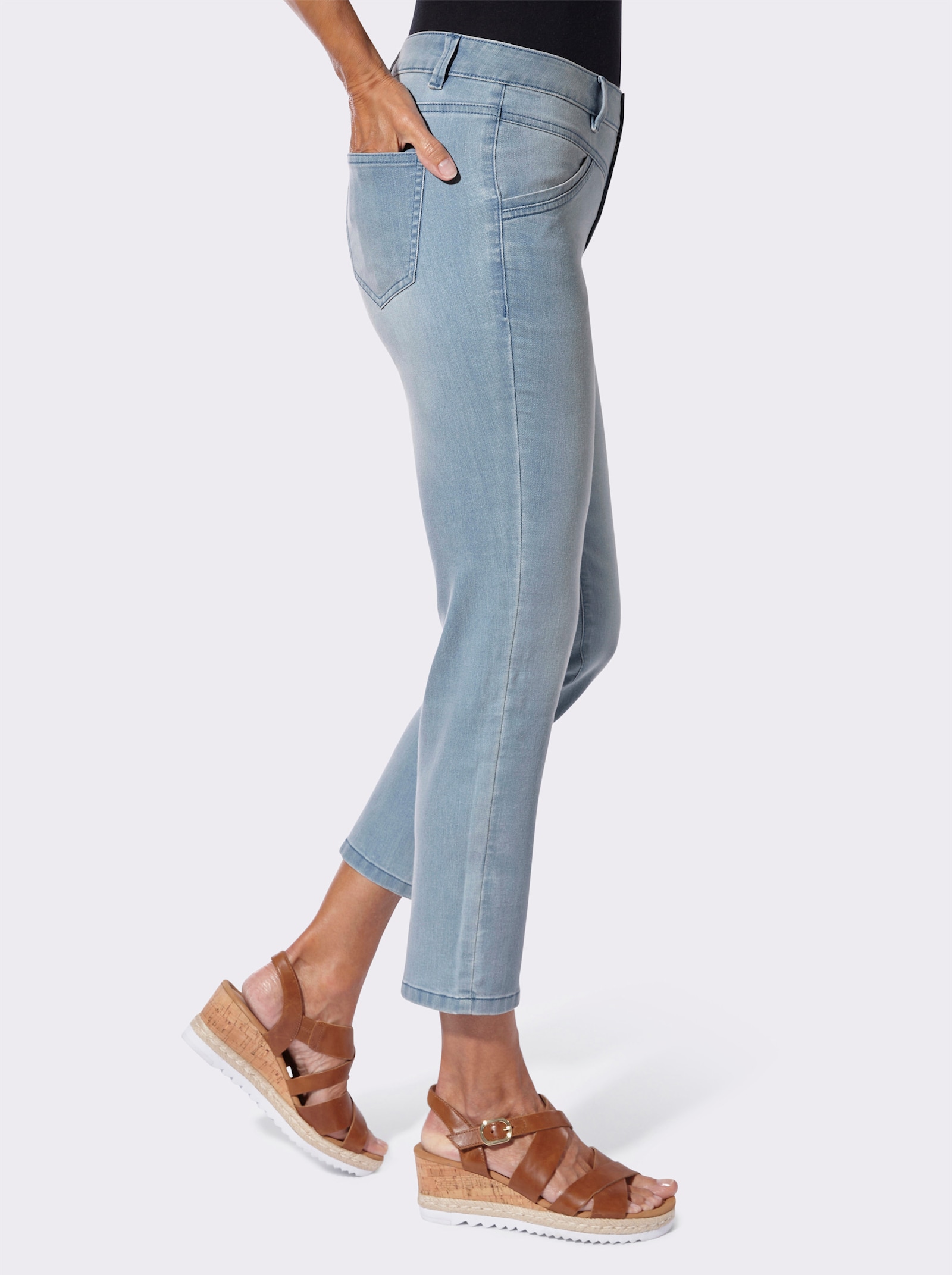 7/8-Jeans in Stretch-Qualität - blue-bleached