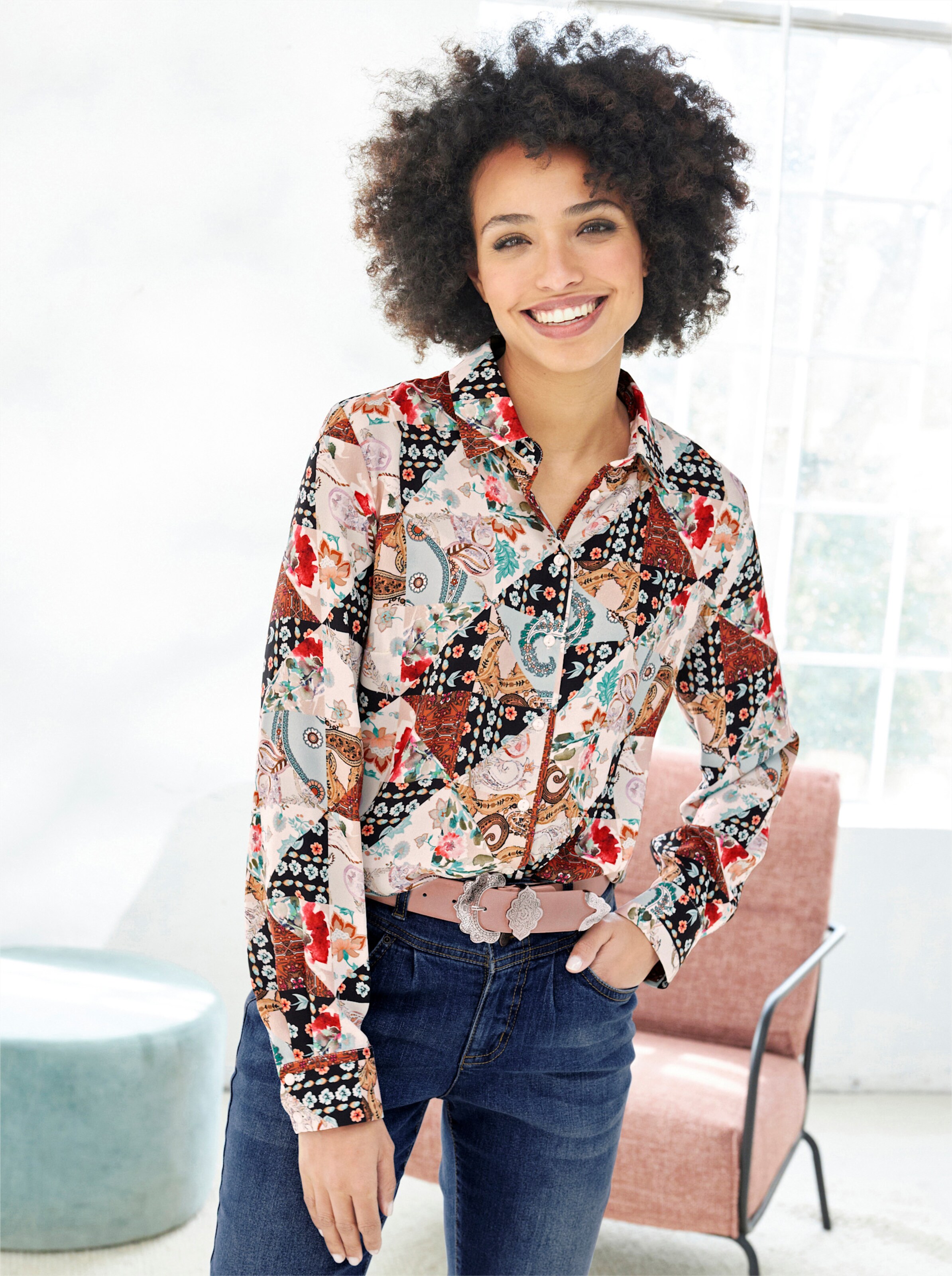 Blouse met print