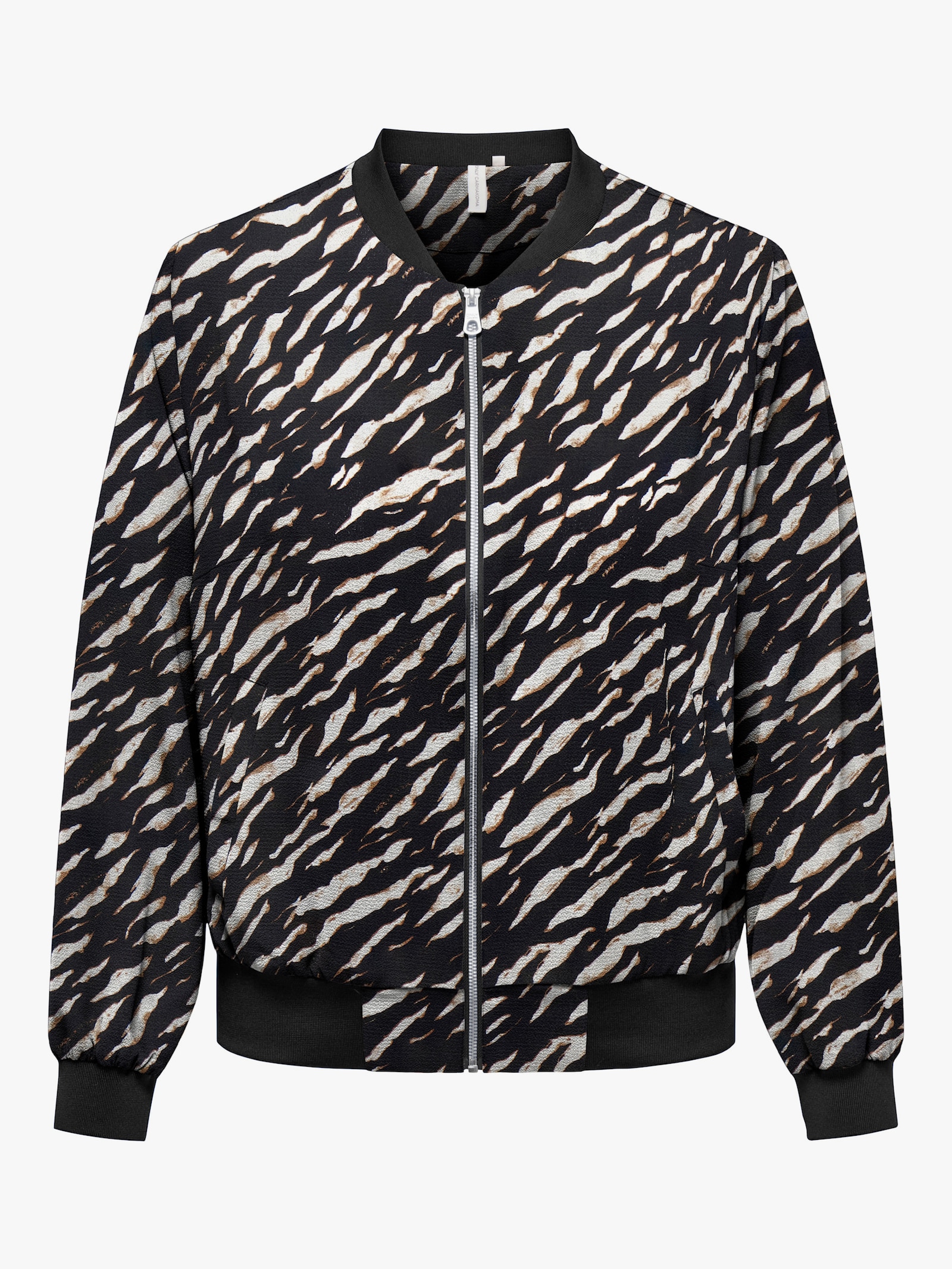 ONLY CARMAKOMA Bomberjacke - brush aop:noos derifting zebra