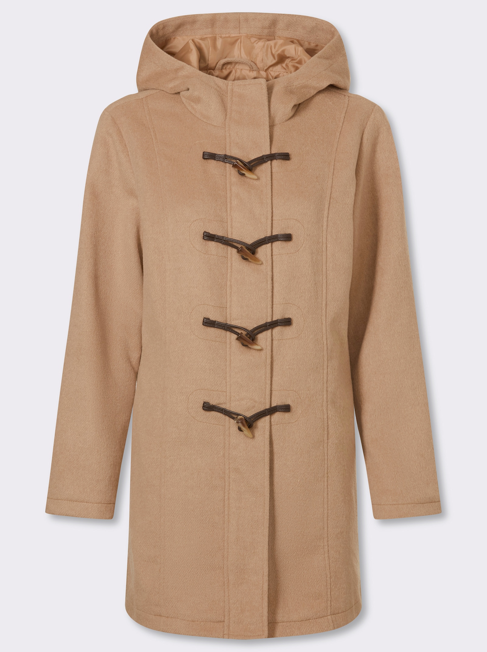 Longjacke mit Knebelknöpfen - camel