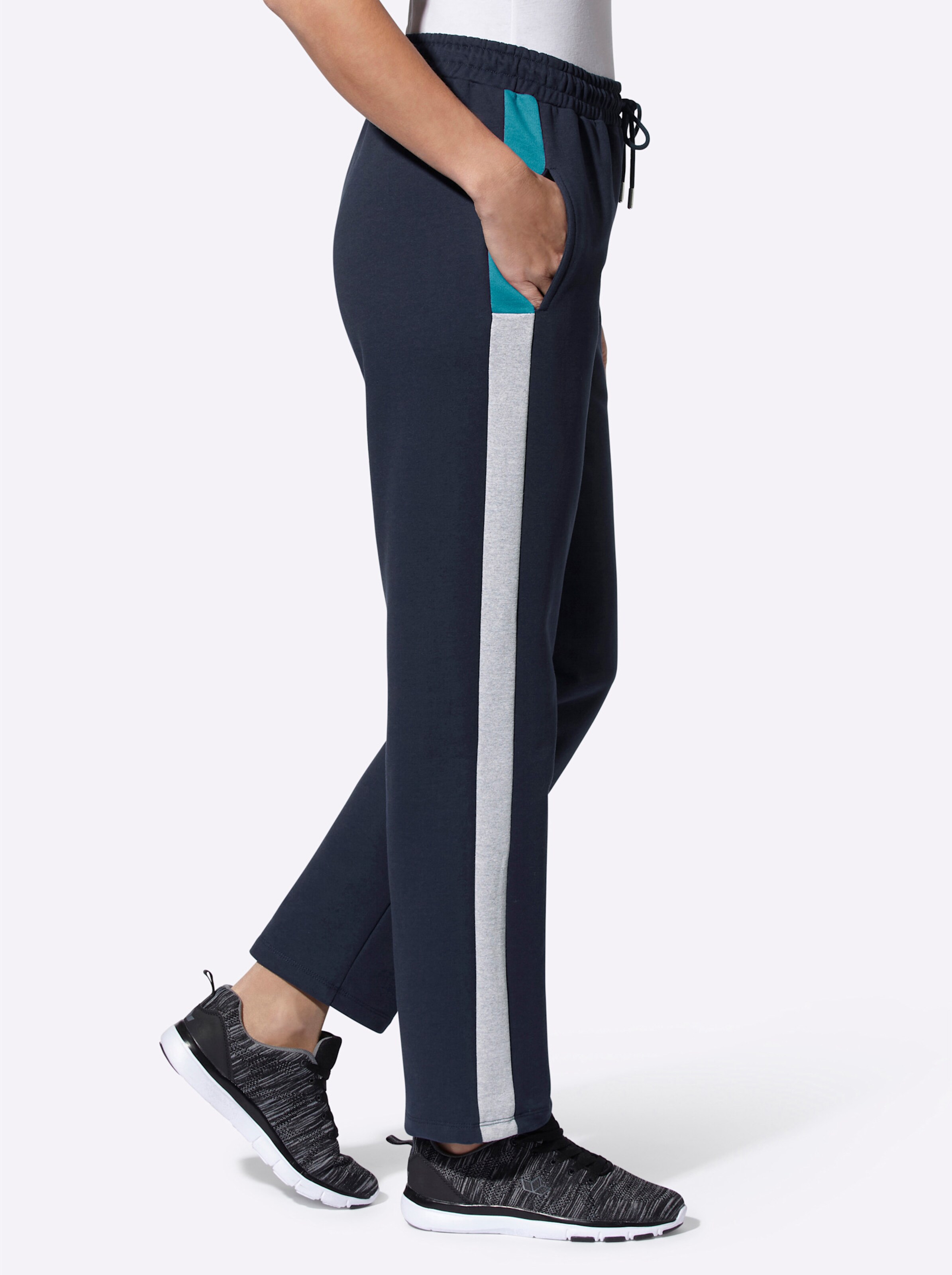 Witt Weiden Damen Freizeithose marine türkis  - Onlineshop Witt Weiden
