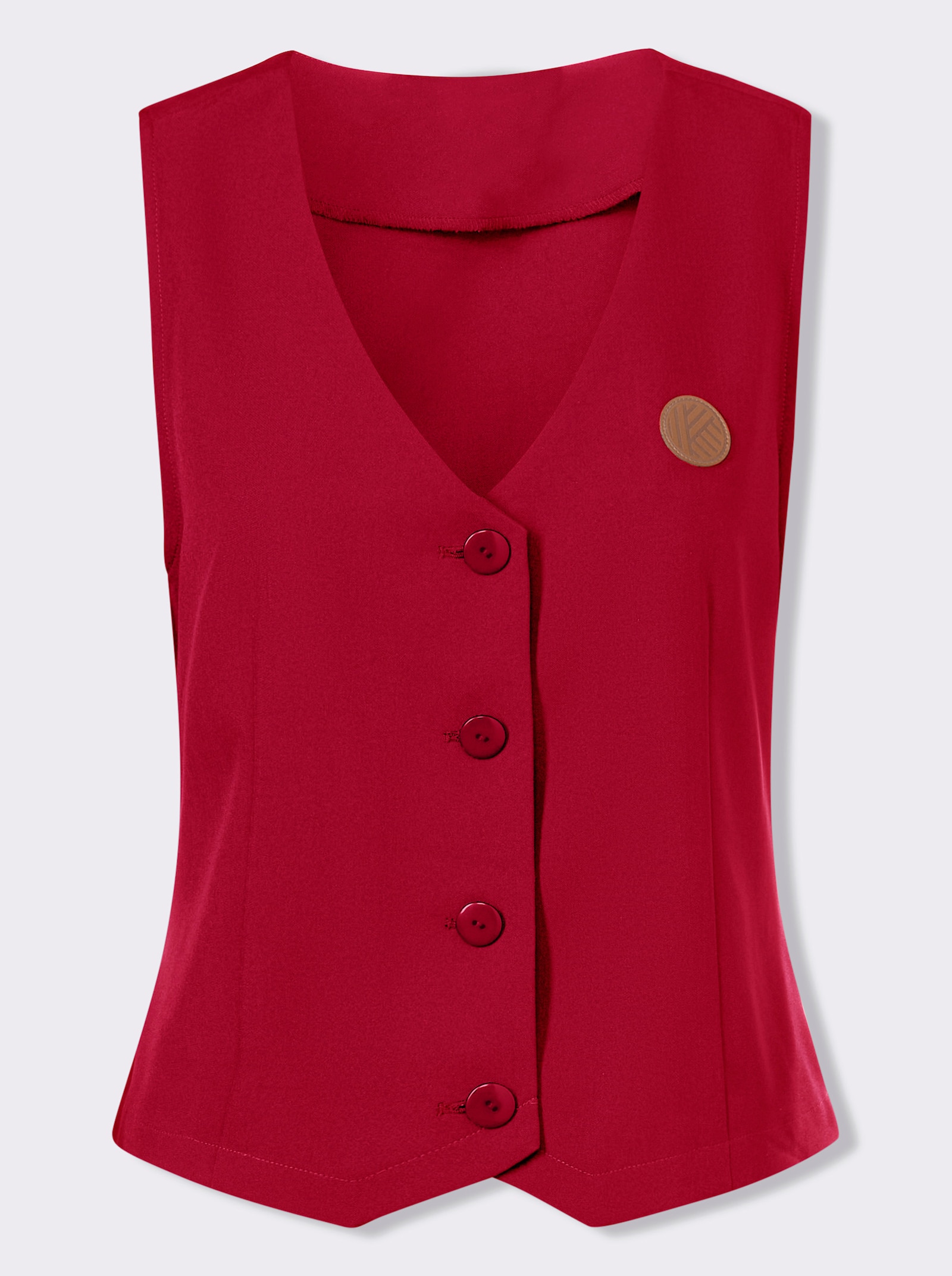 Weste zum Knöpfen - rot