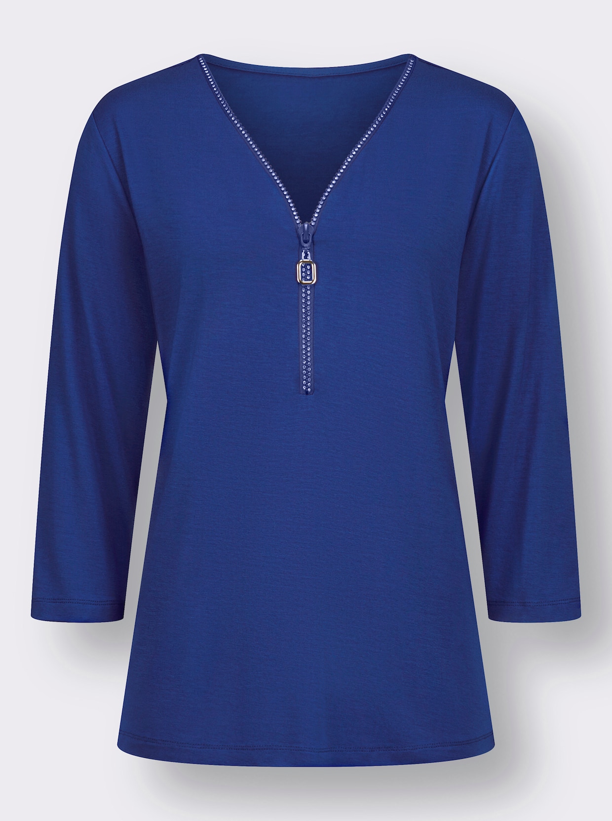 3/4-Arm-Shirt - royalblau