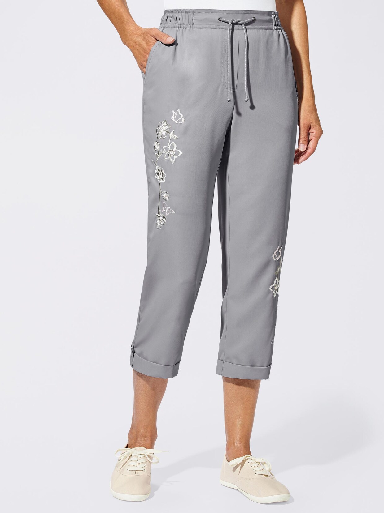 Caprihose - grau