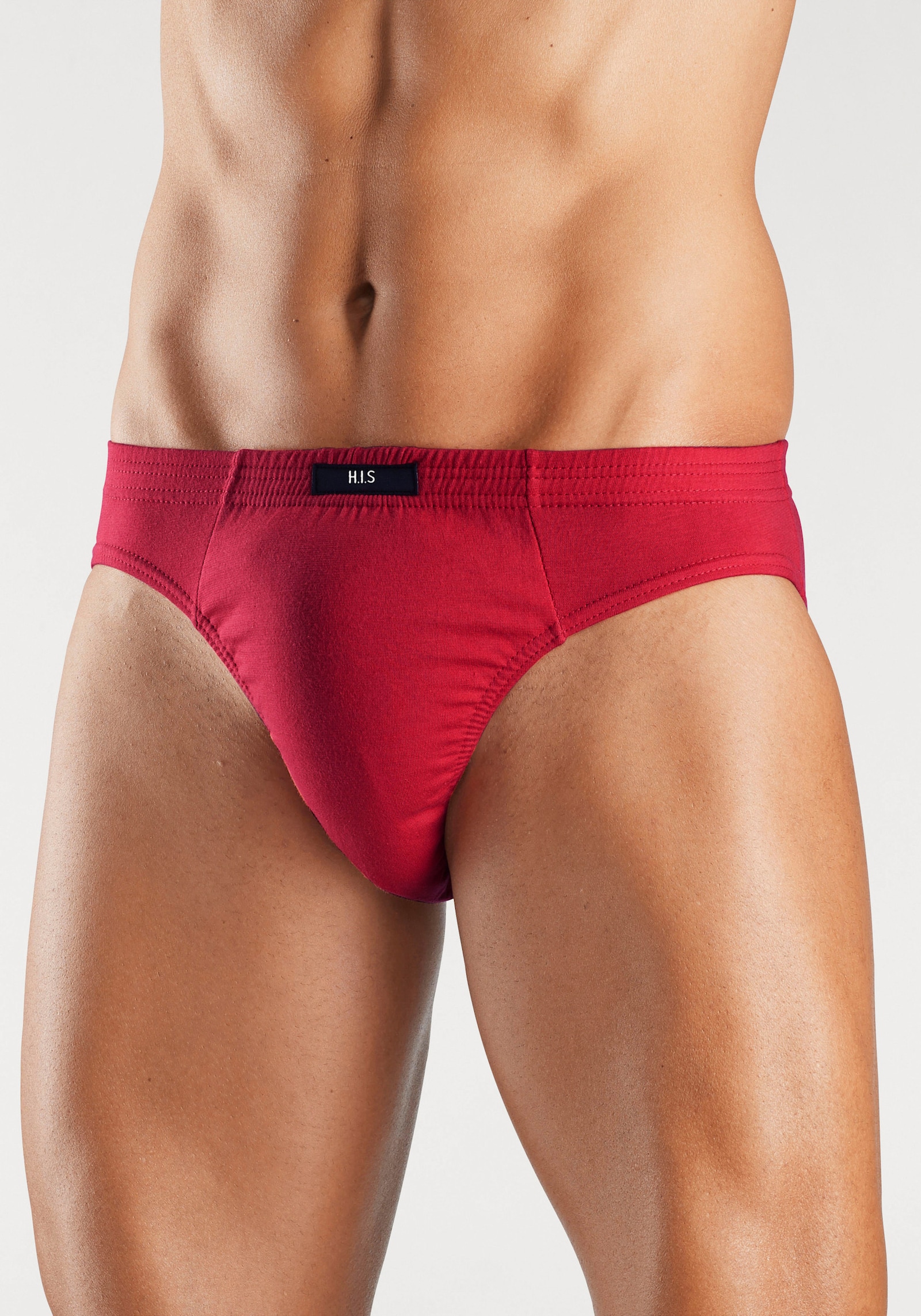 H.I.S Slip - marine, rot, weiss, grau-meliert