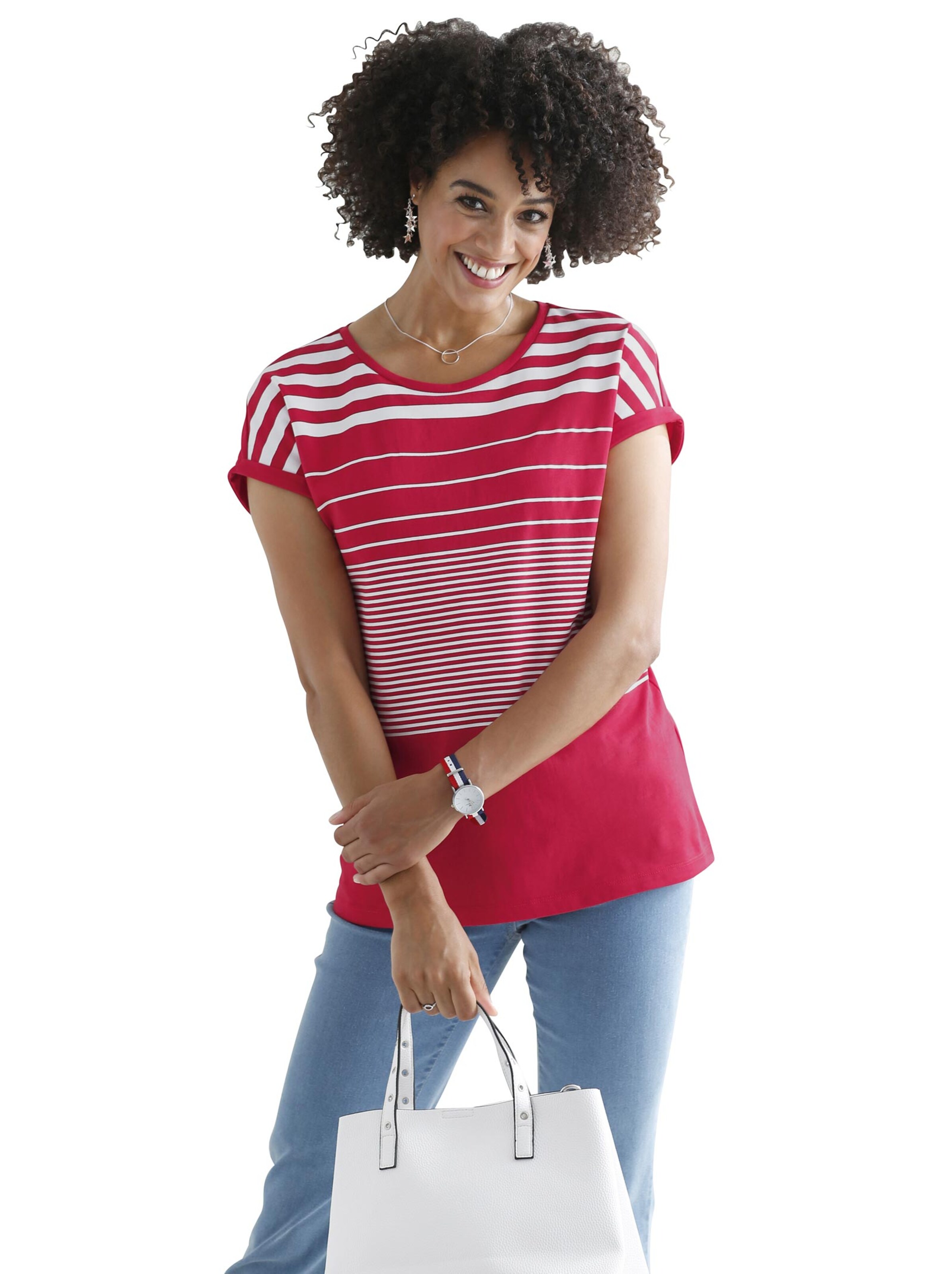 Shirt - rot-geringelt