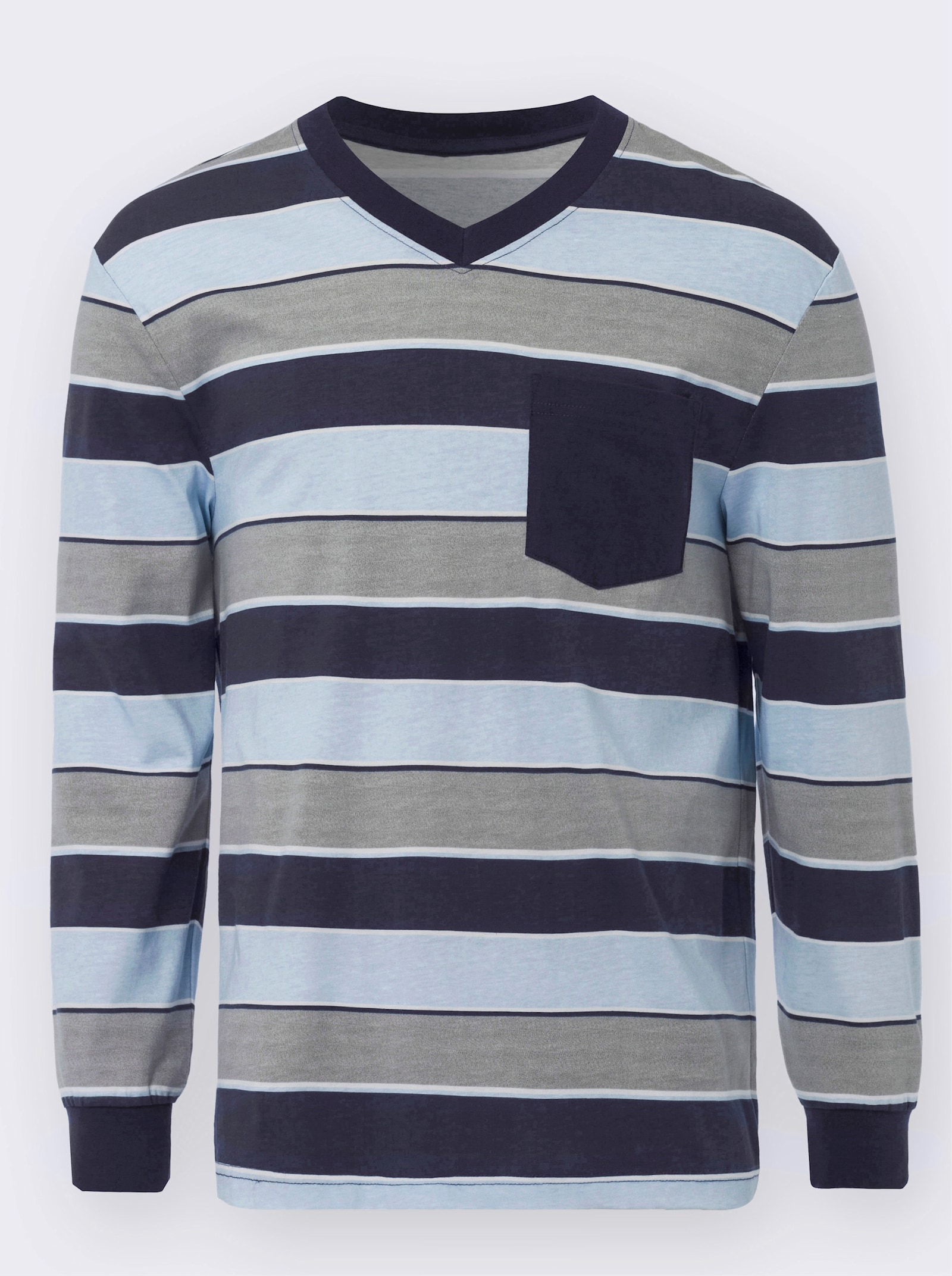 Pyjamas - marin, randig