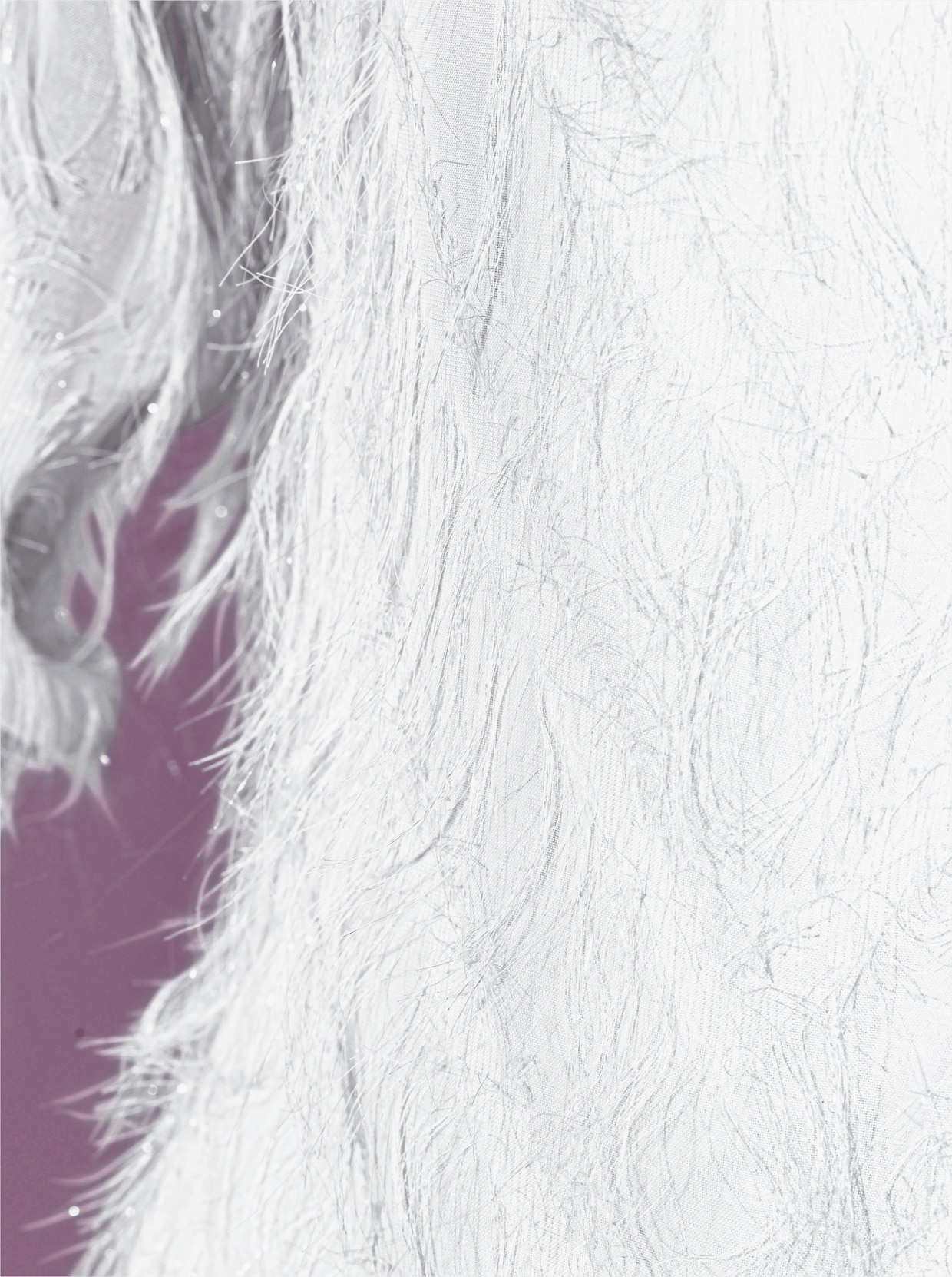 Langarmbluse mit Krempel-Ärmel - ecru