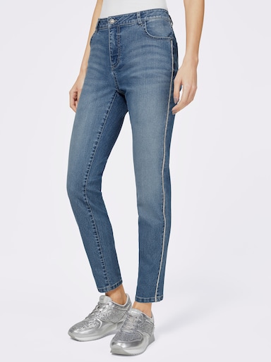 Rechte jeans - blue-stonewashed