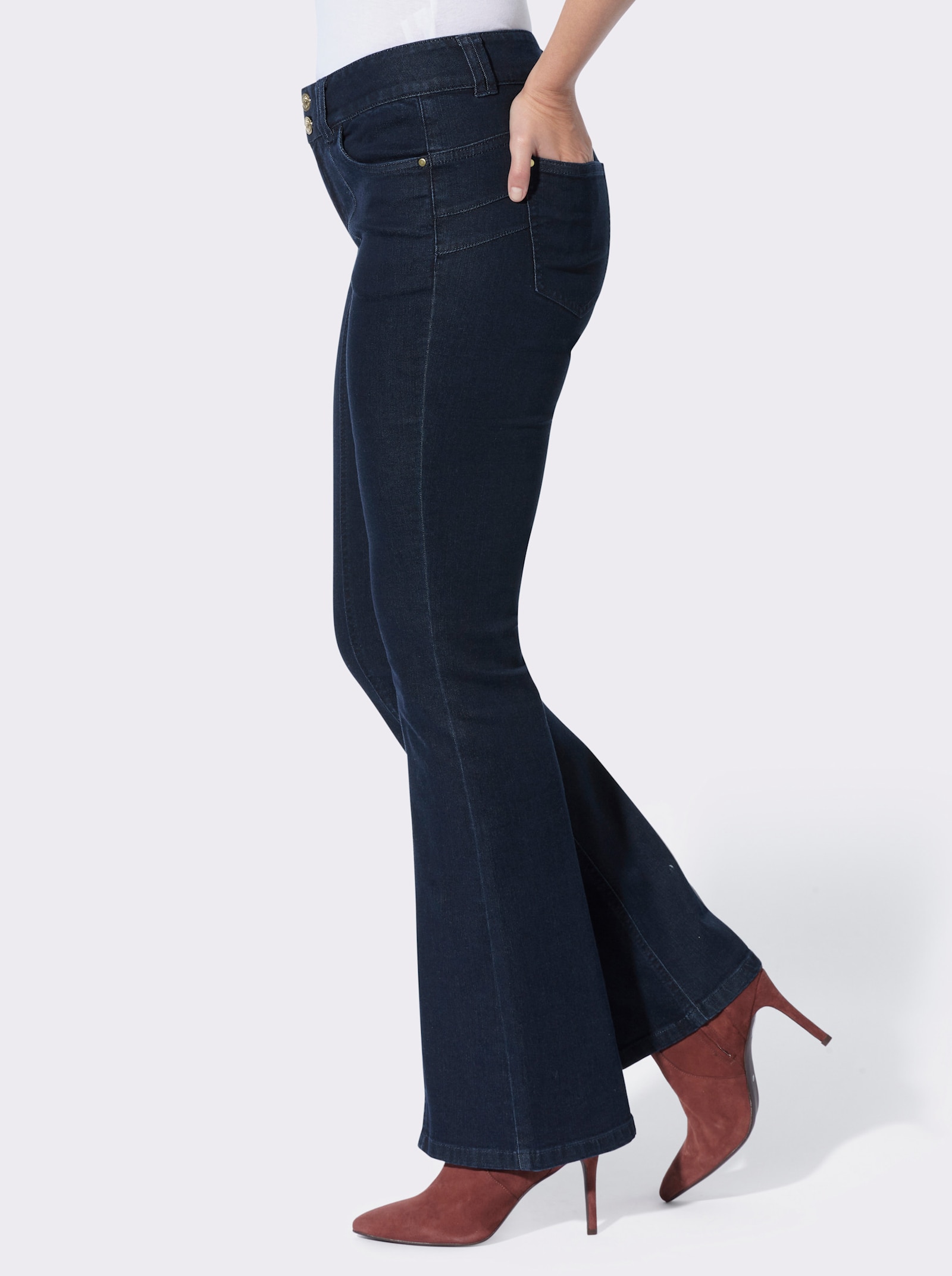 heine Push-up-Jeans im modischen Bootcut-Style - dark blue