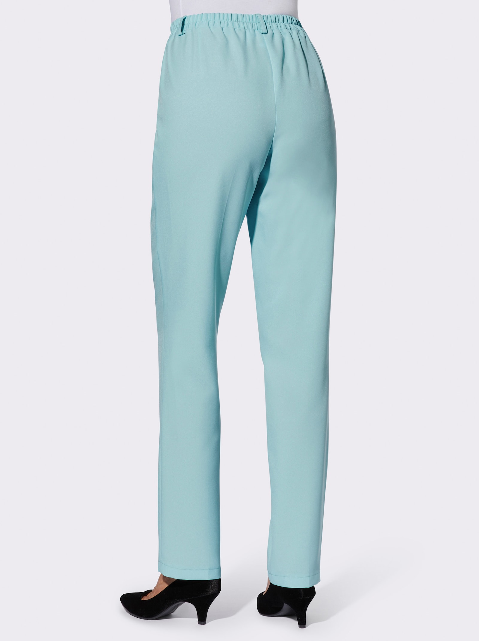 Bügelfaltenhose mit Rundum-Dehnbund - mint