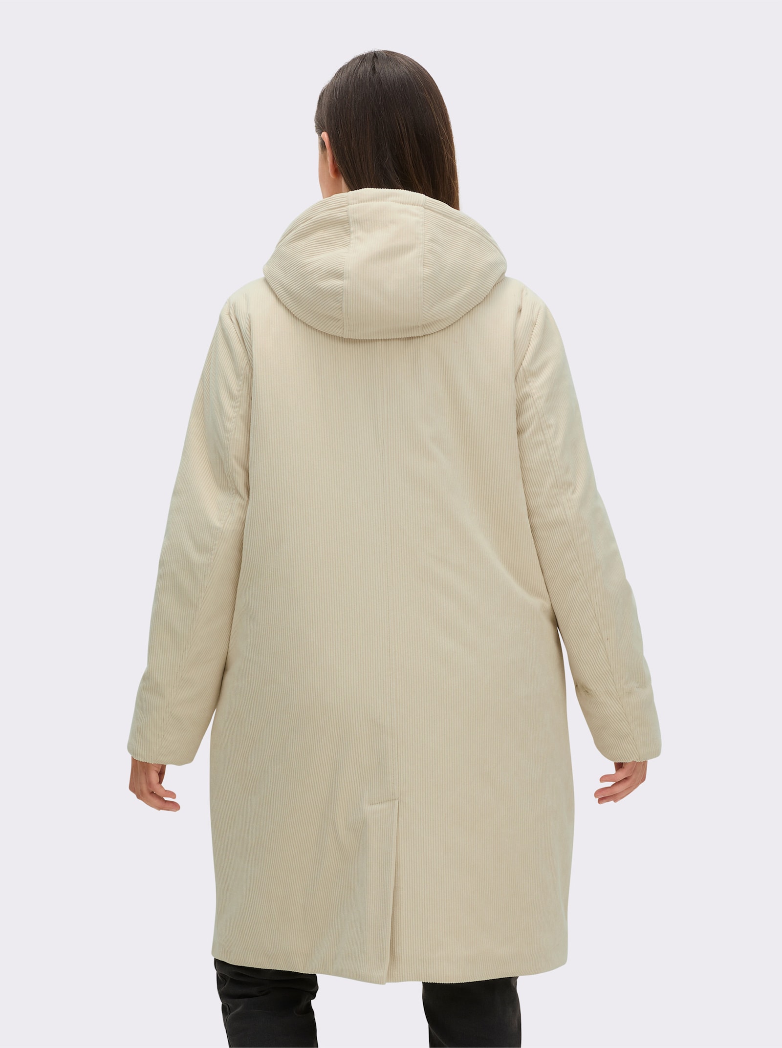 sheego Dufflecoat aus weichem Cord - sand