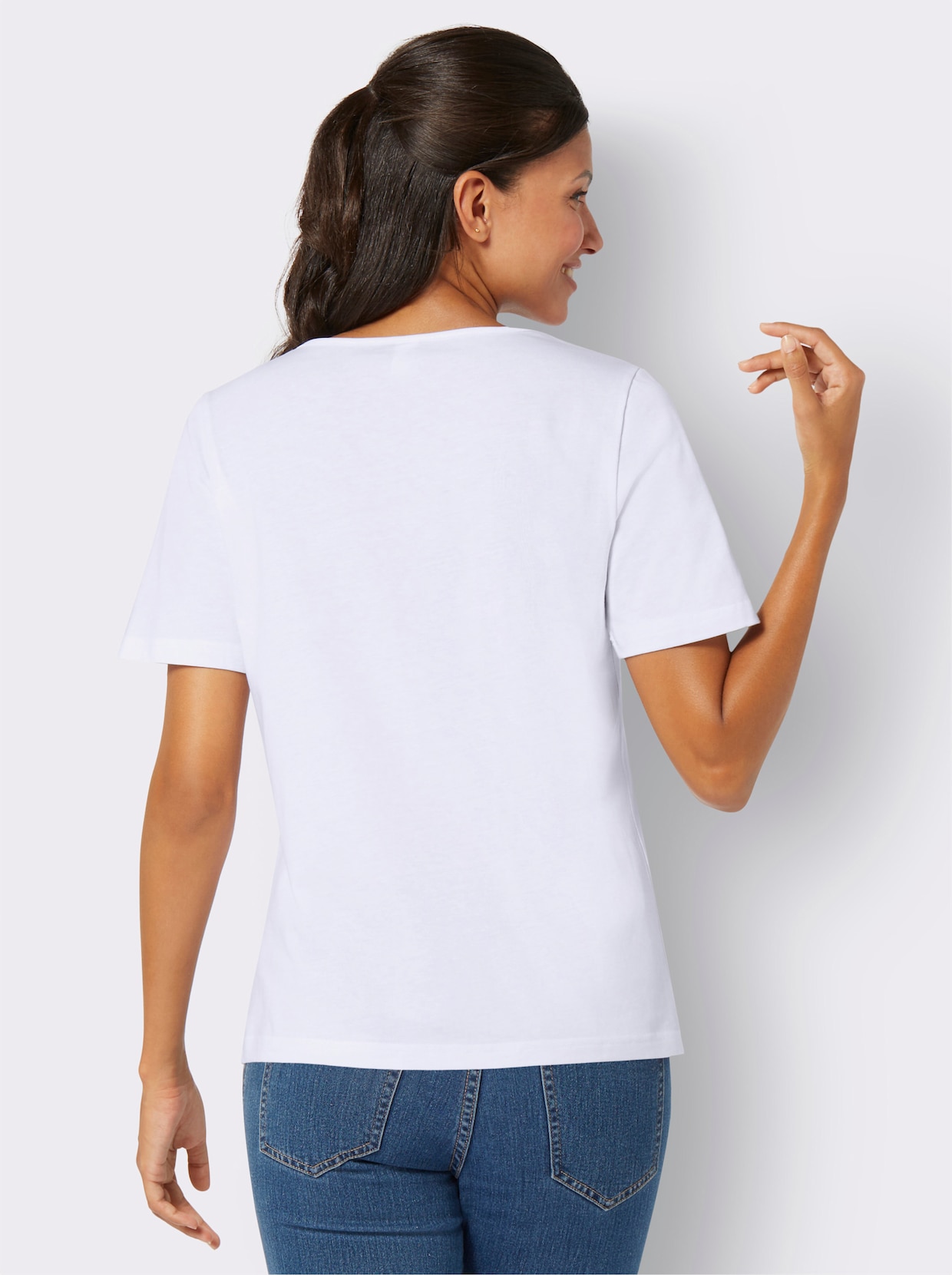 Krojové tričko - biela
