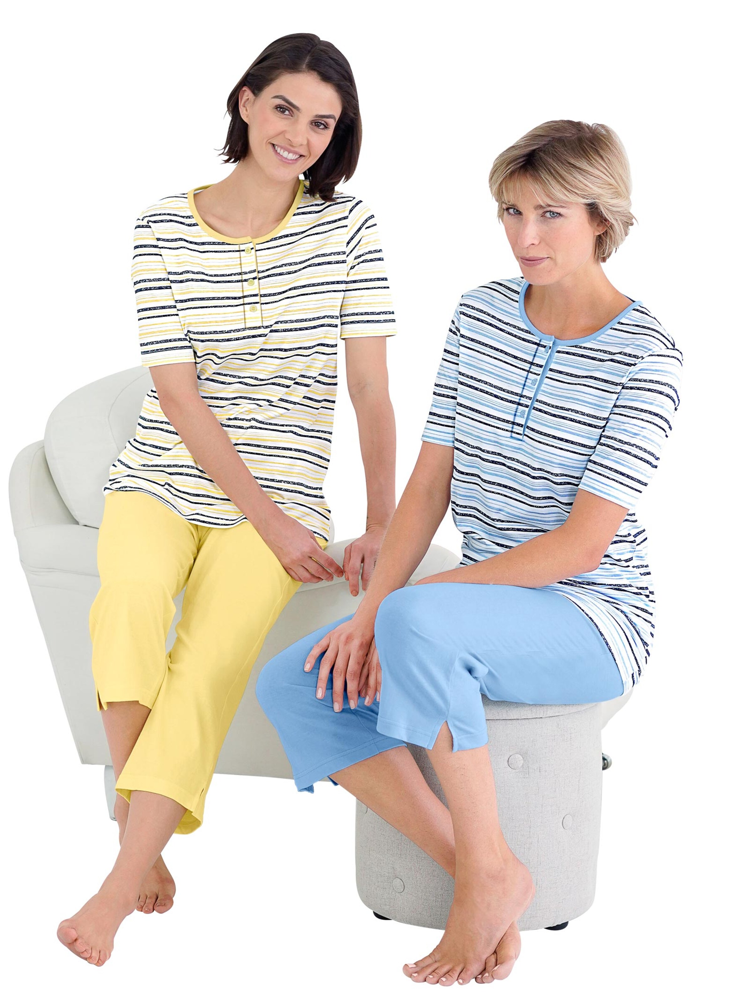Schlafanzüge - gelb + bleu
