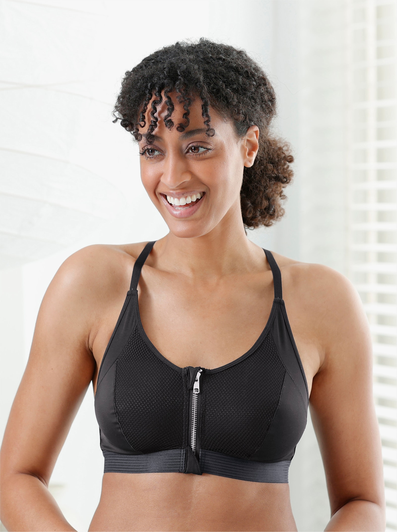 wäschepur Beha zonder beugel met voorsluiting - zwart