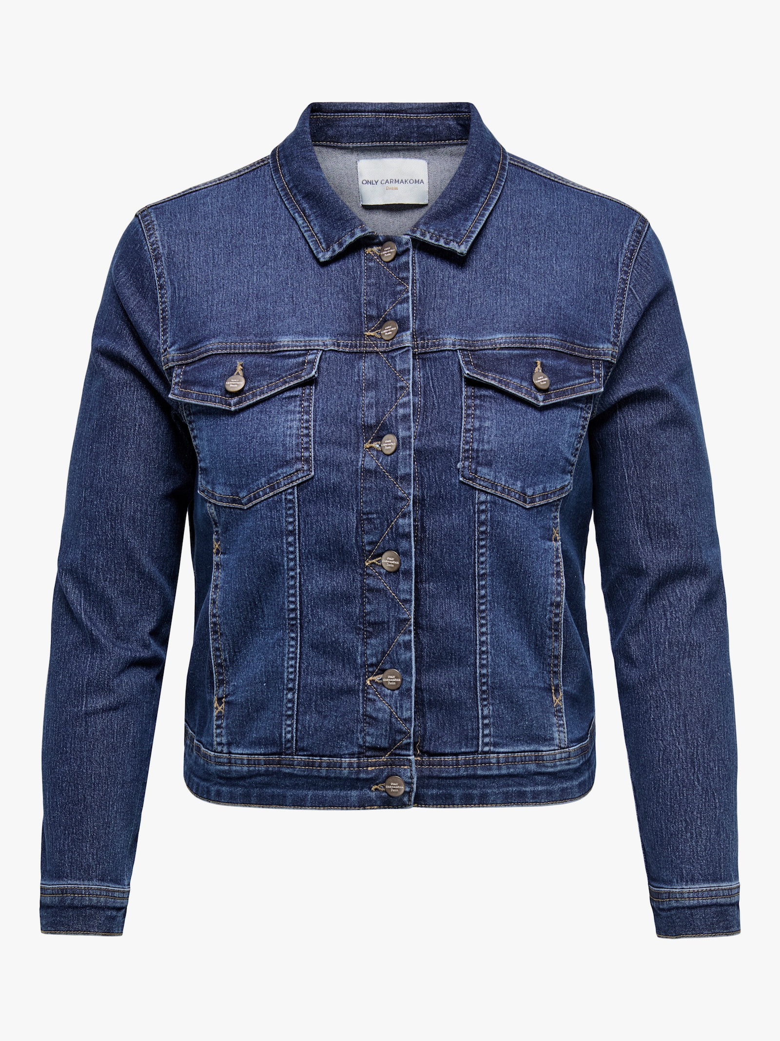 ONLY CARMAKOMA Jeansjacke - dark blue denim