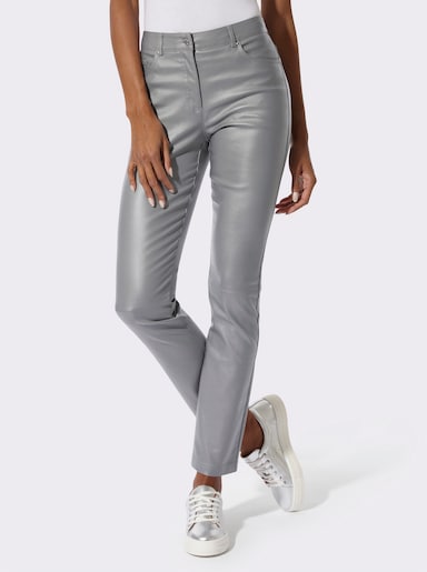 5-Pocket-Hose mit Beschichtung - steingrau
