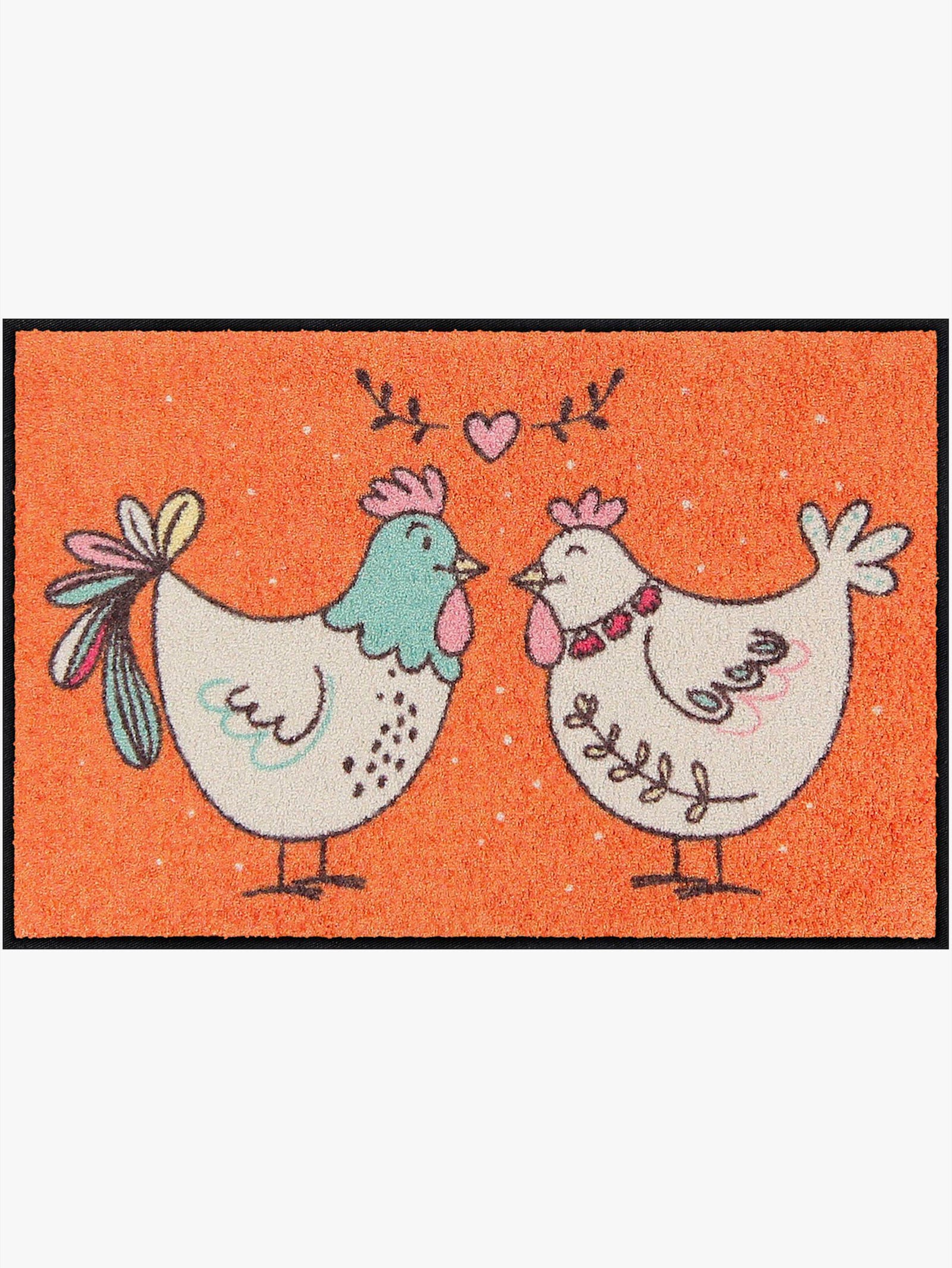 Salonloewe Fußmatte - orange-bedruckt