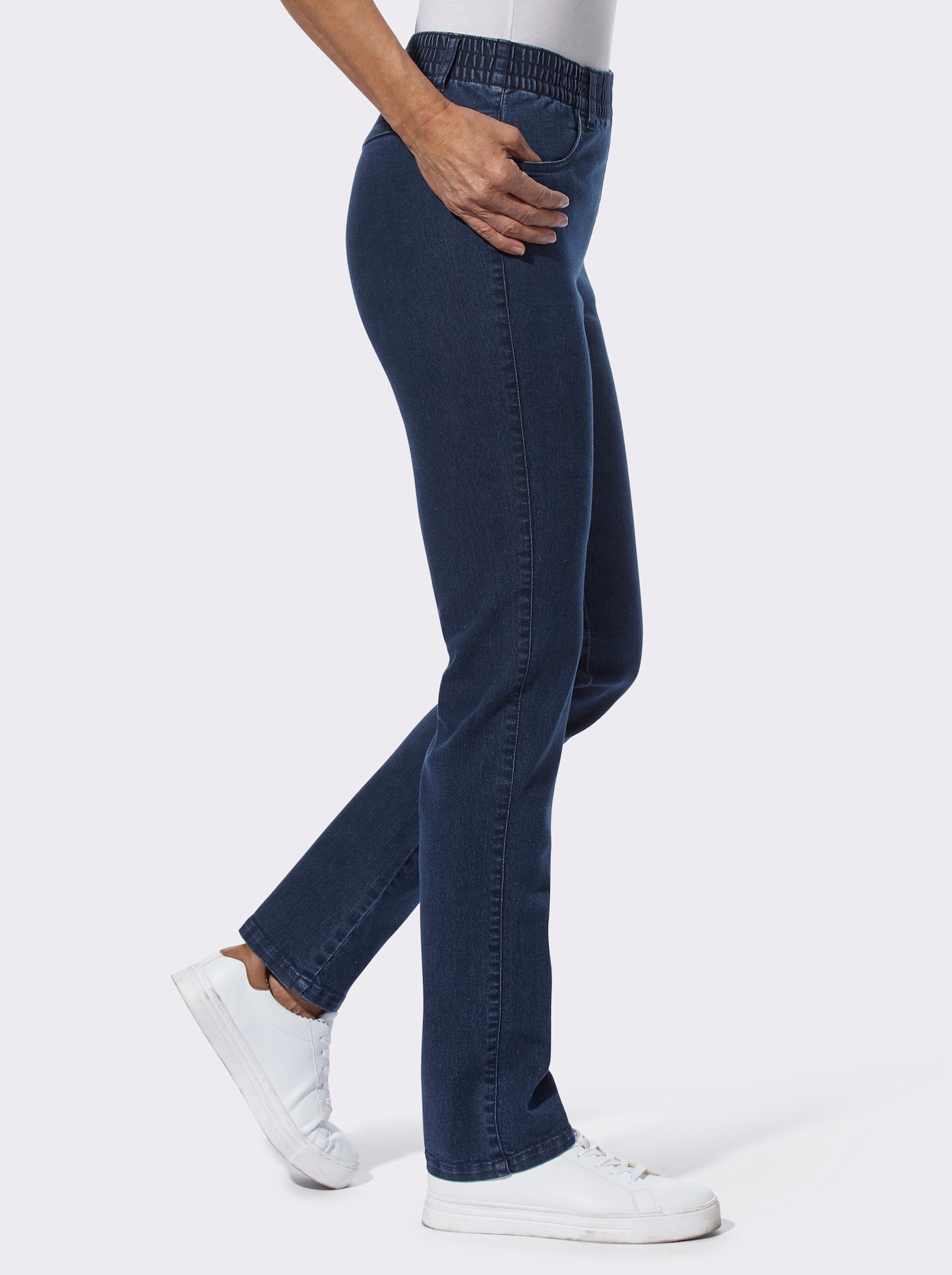 Jeans in Stretch-Qualität - dark blue + black denim
