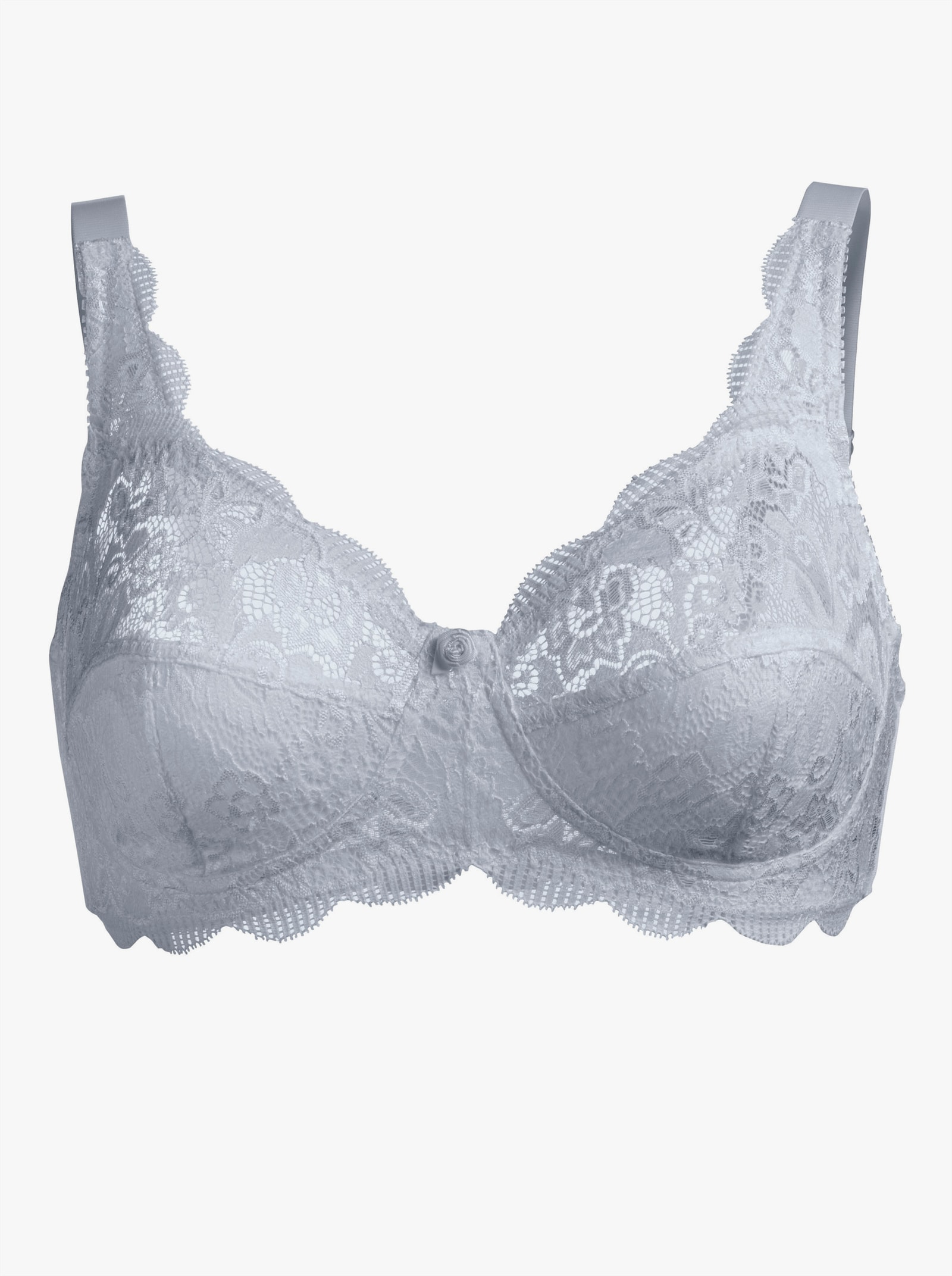 Susa Beha zonder beugel van elastisch kant - wit + zilverkleur