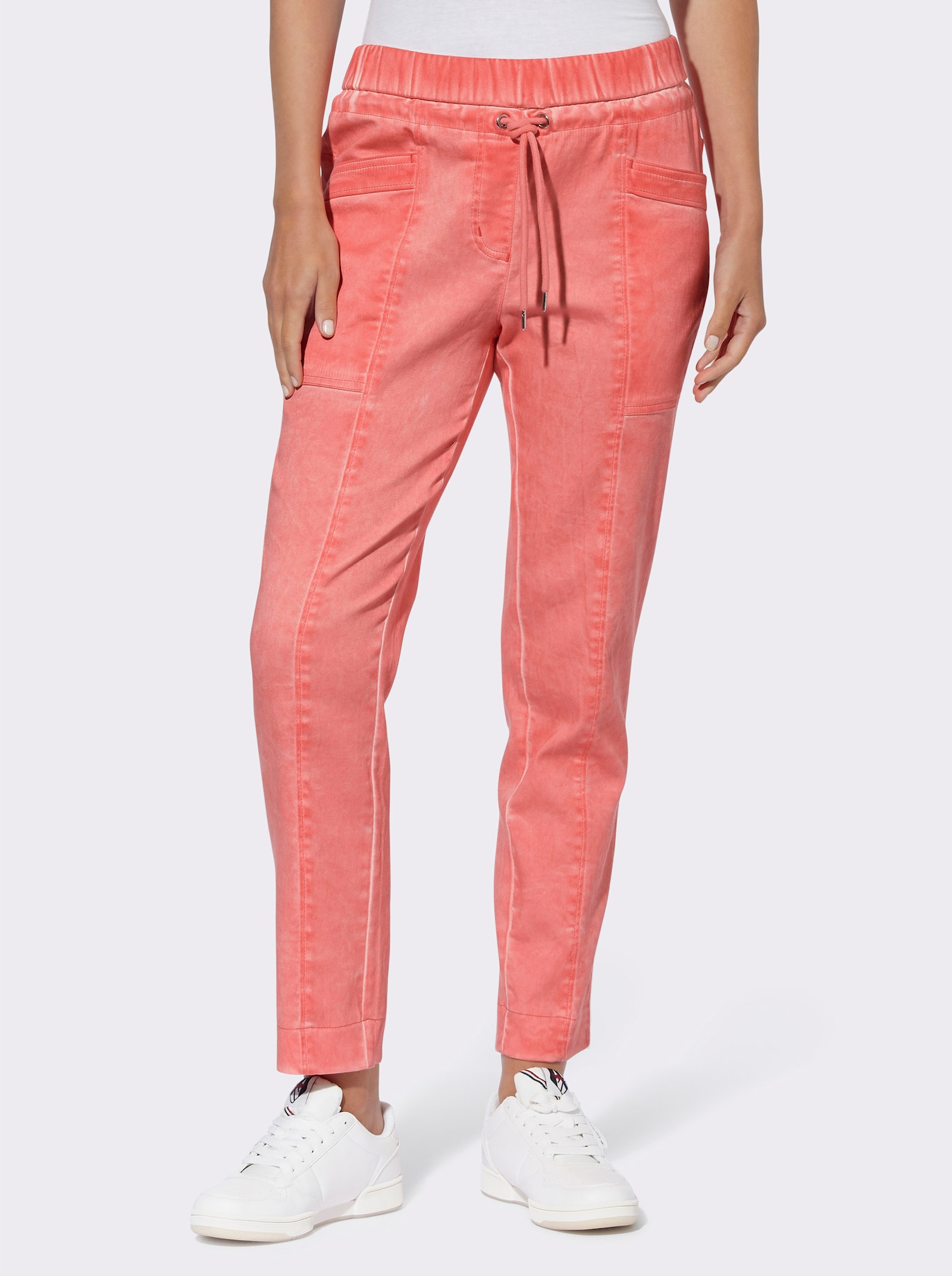 heine Pantalon en qualité sweat - corail
